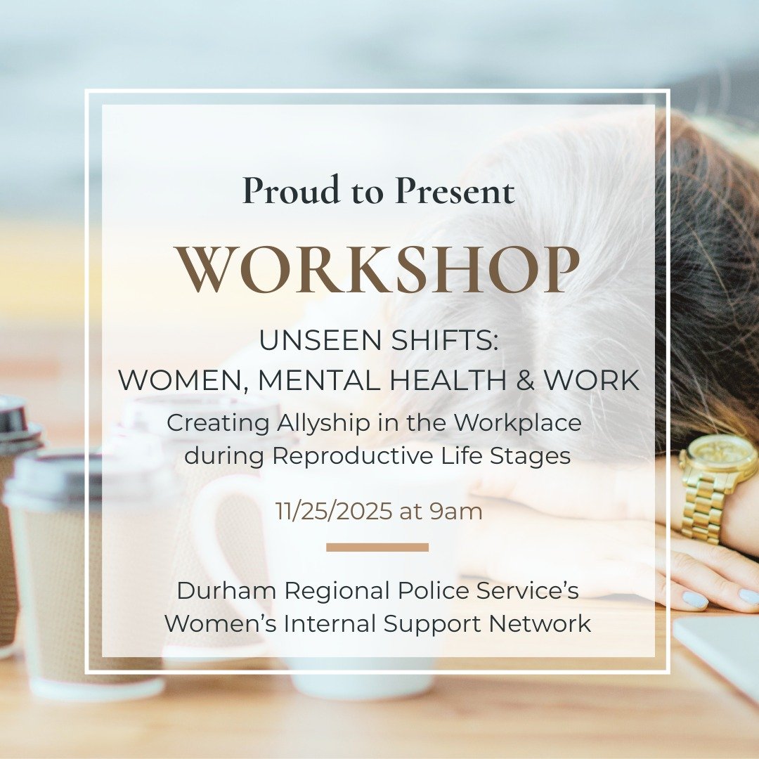 Excited to talk to an impressive group of women on the Durham Regional Police Services about women's mental health across the reproductive life span. 

#menopause
#mentalhealthadvocate 
#womensupportingwomen