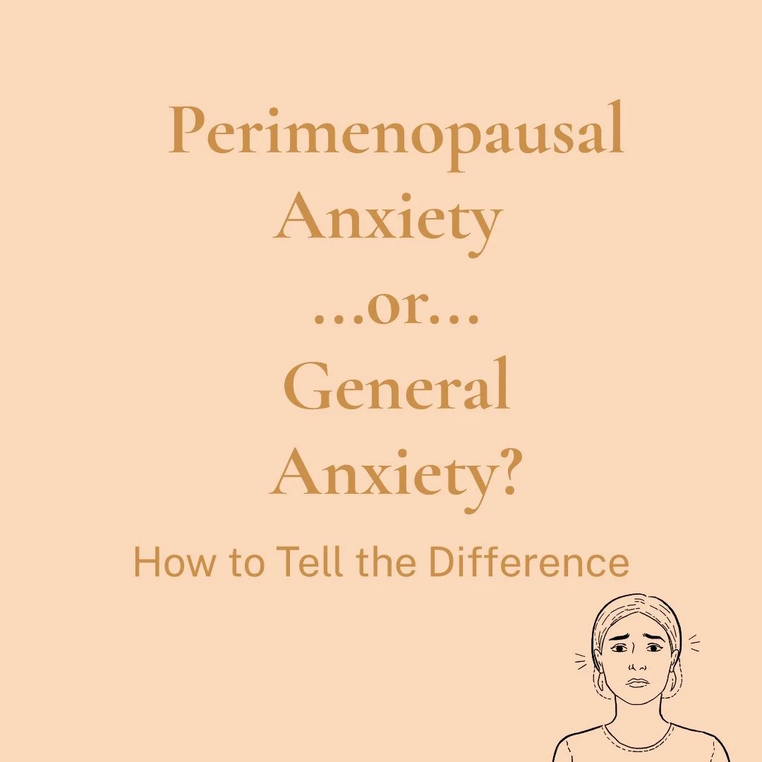 Sudden panic?
Early-morning dread?
That buzzing-under-your-skin feeling?

It might be perimenopause anxiety, not &ldquo;you failing.&rdquo;

Swipe through to learn how hormonal anxiety differs from general anxiety &mdash; and why so many women feel b