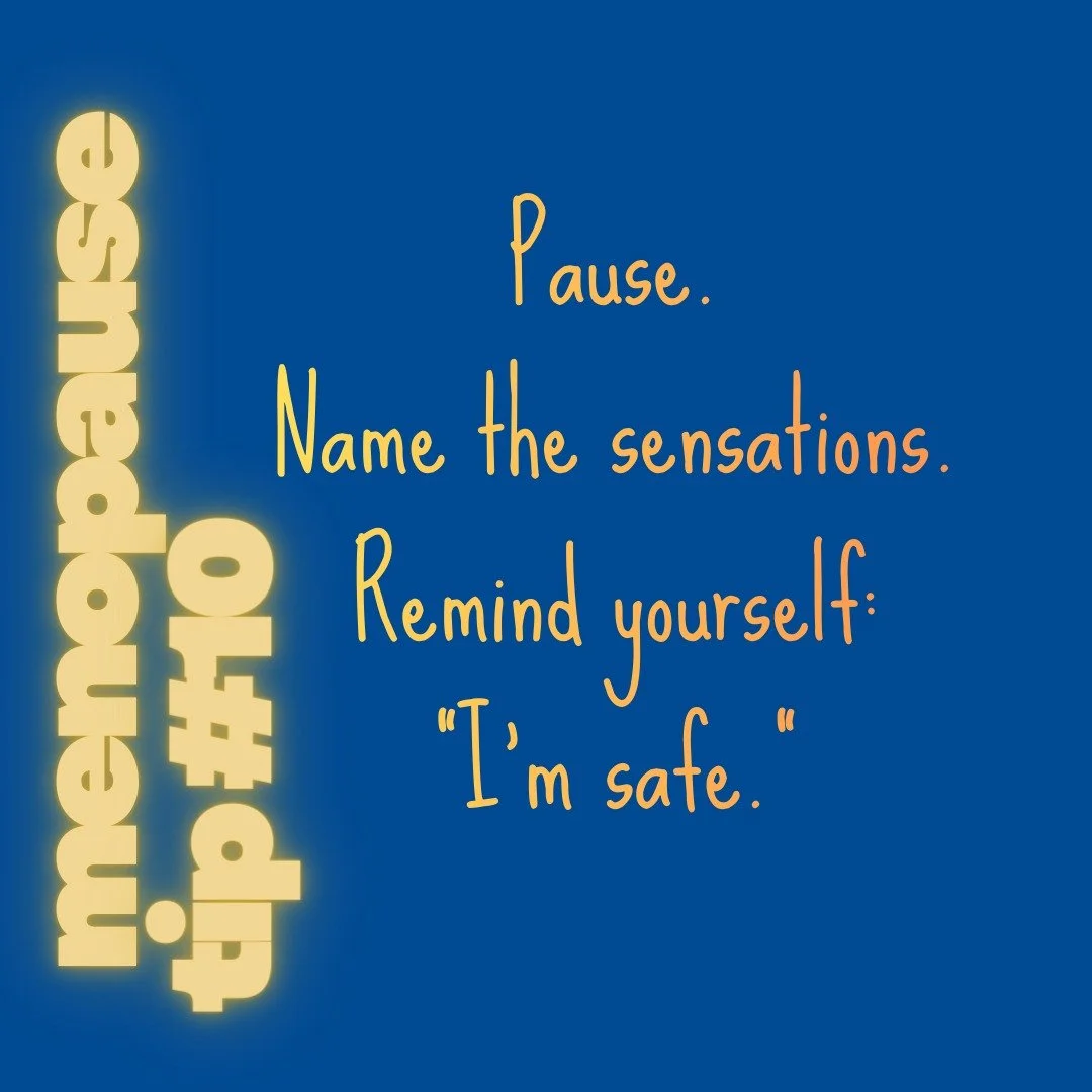Woke up hot or with your heart racing?
Pause. Name the sensations.
Remind your body you&rsquo;re safe.
Sleep comes more easily once fear settles.

#nervoussystemsupport
#perimenopauseanxiety
#sleepandanxiety
#midlifementalhealth
#womensmentalhealth