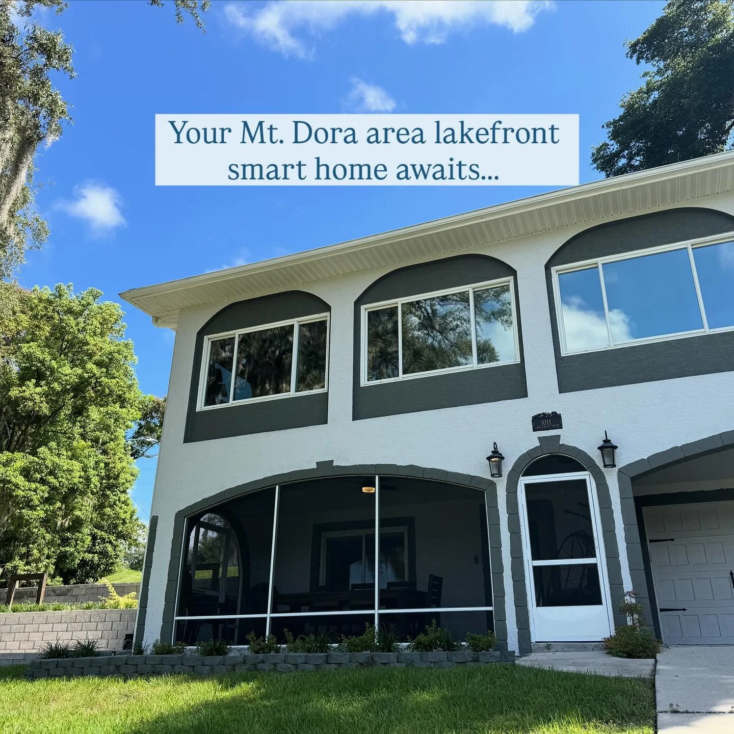 This lakefront smart home is just:
* 5 mins to Downtown Eustis
* 8 mins to Downtown Mt. Dora
* Under $565k 🤯

Outfitted with smart features like lighting control, and built for entertaining, you really can&rsquo;t beat this 3 bed/2 bath gem on Lake 