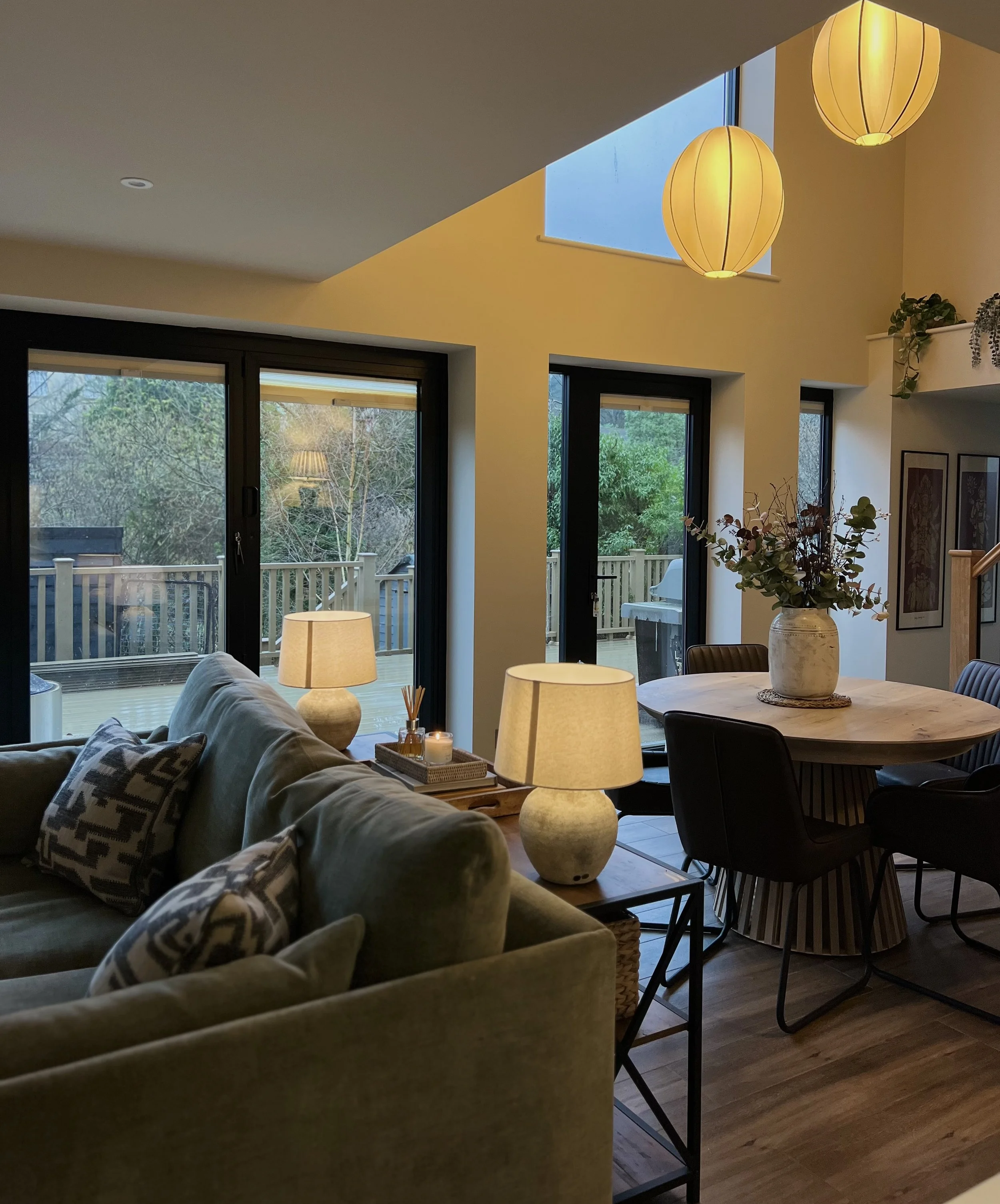 Modern interior design for a Bath townhouse, balancing heritage features with contemporary living solutions