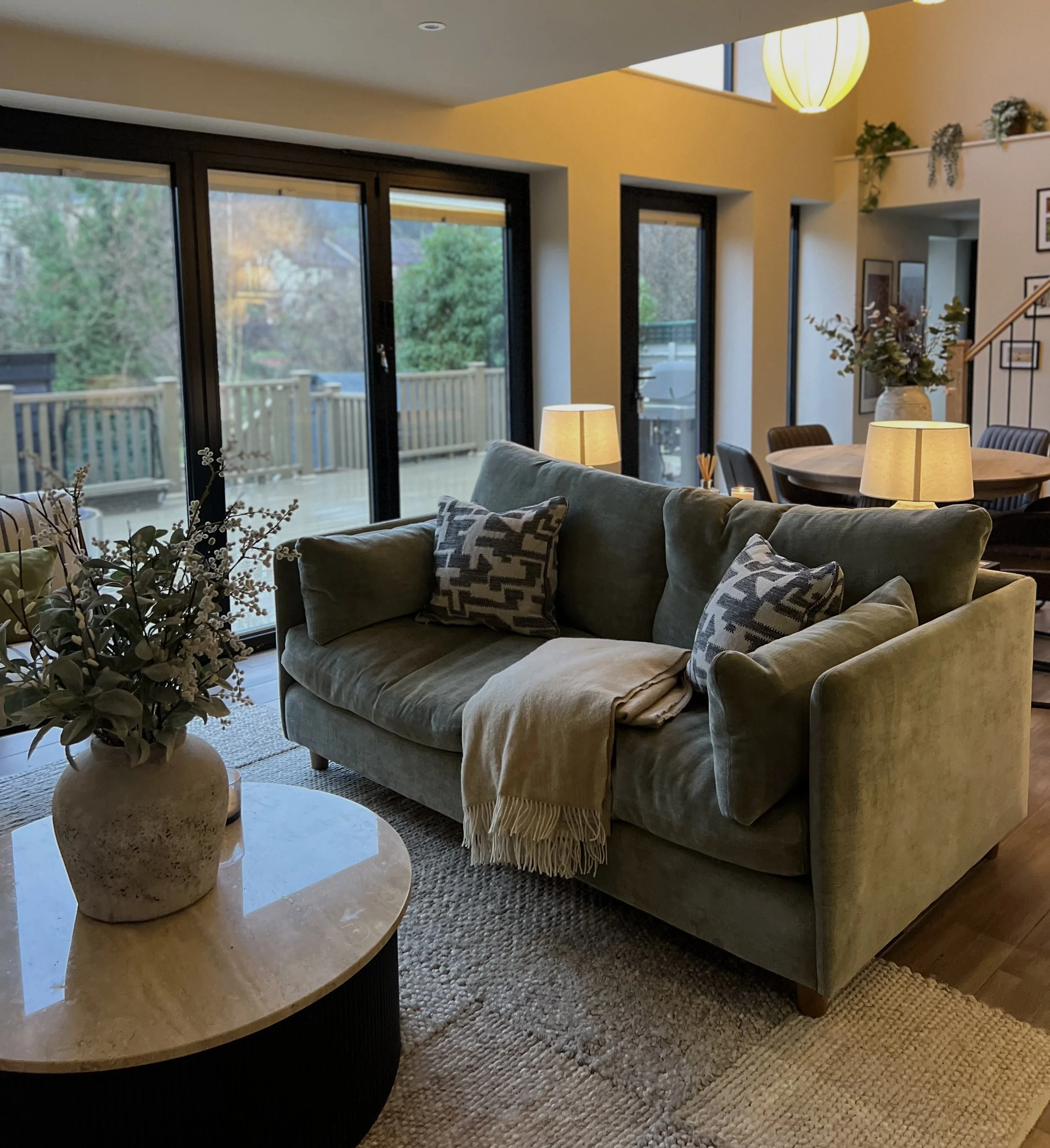 Modern interior design for a Bath townhouse, balancing heritage features with contemporary living solutions