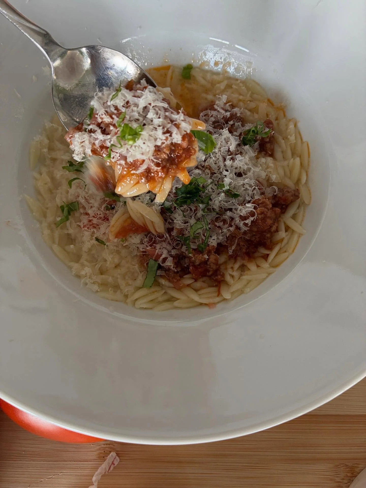 Orzo with butter burger bolognese - a perfect fall meal.

Use Savenor&rsquo;s butter burger patties in place of regular ground beef for an extra rich sauce. 

#savenors #butterburger #fallfood #butchershop