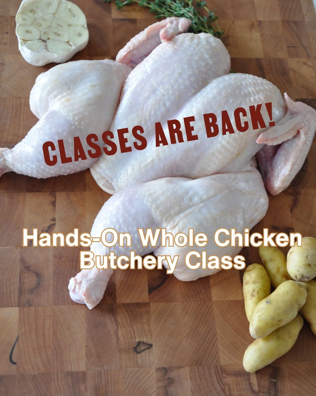 Savenor's butchering classes are back, taught by our expert butchers. First up Mon. 10/20 from 5-7 PM (and again Mon. 10/27) is Mastering the Whole Chicken.⁠
⁠
Get tickets and more details through the Link in bio.⁠
⁠
Join us for an exciting hands-on 