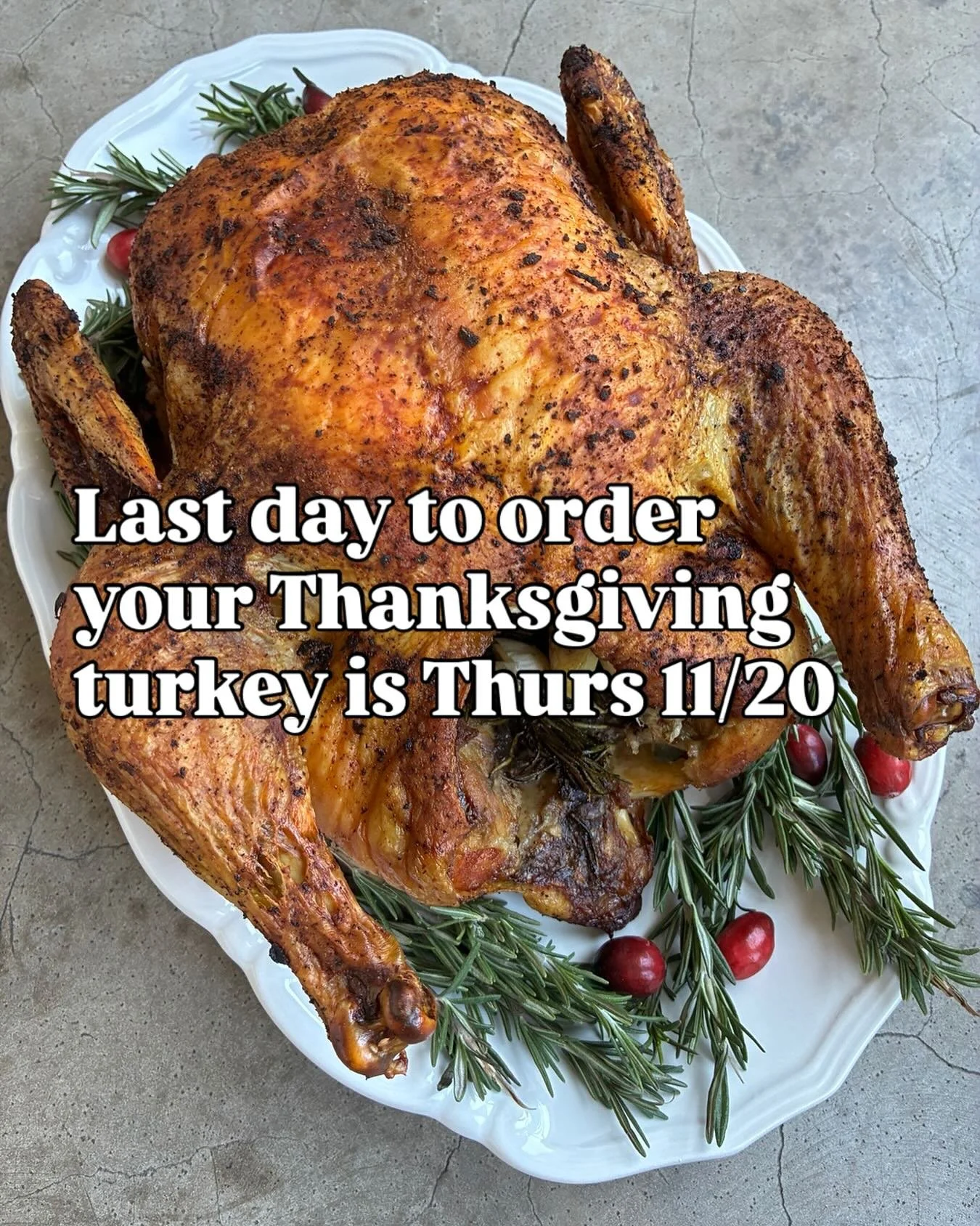 Don&rsquo;t wait. Orders for Thanksgiving turkeys must be placed by this Thursday, 11/20 at midnight. Some birds will remain for walk in customers, but supplies and sizes are not guaranteed. 

Link in bio to order, or visit savenorsbutchery.com 

#bu