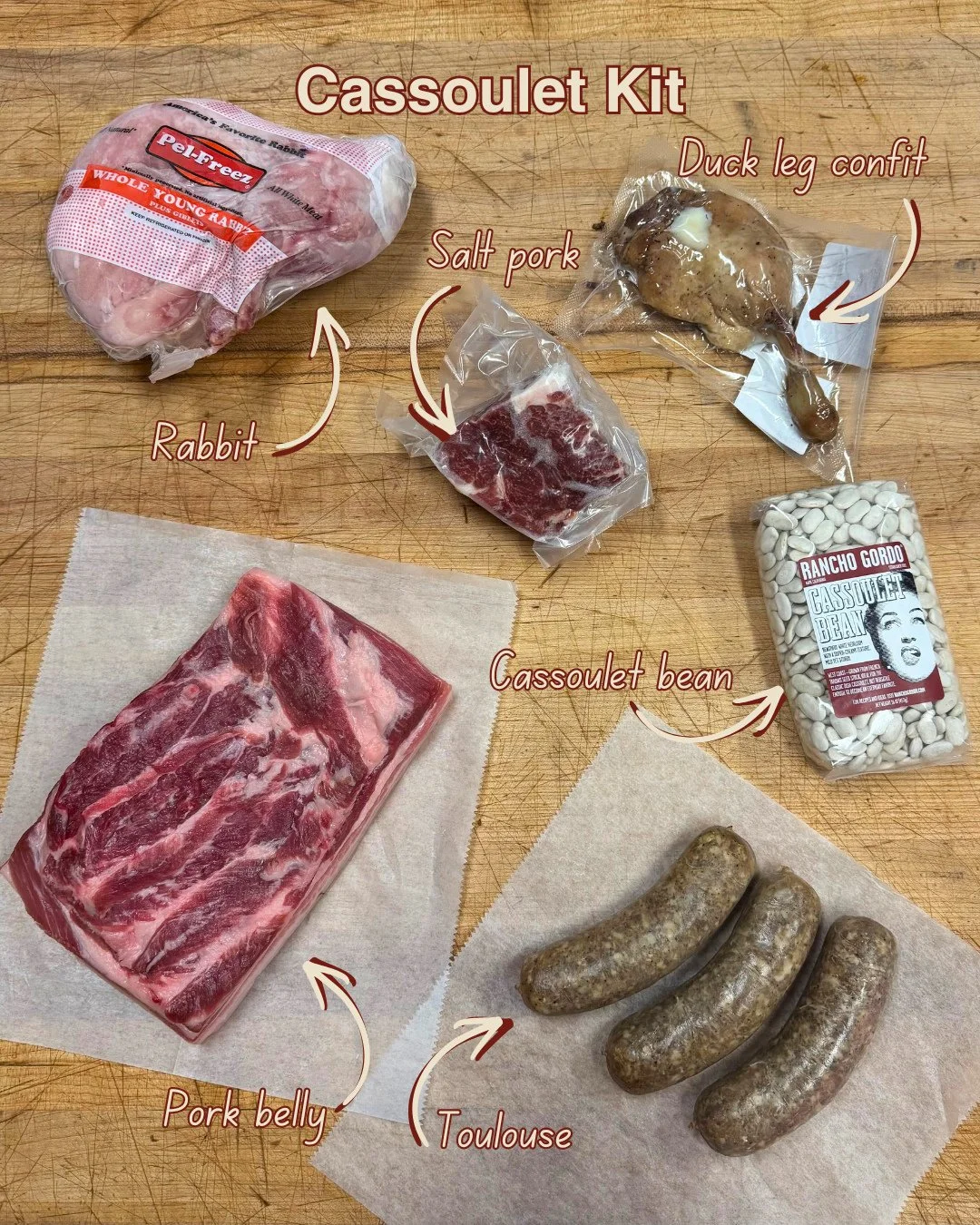 Cassoulet starts here. This iconic French slow-cooked masterpiece is all about the ingredients, and we've got the essentials you need. From the cassoulet beans, to duck leg confit and pork belly to our house-made toulouse sausages, build your perfect