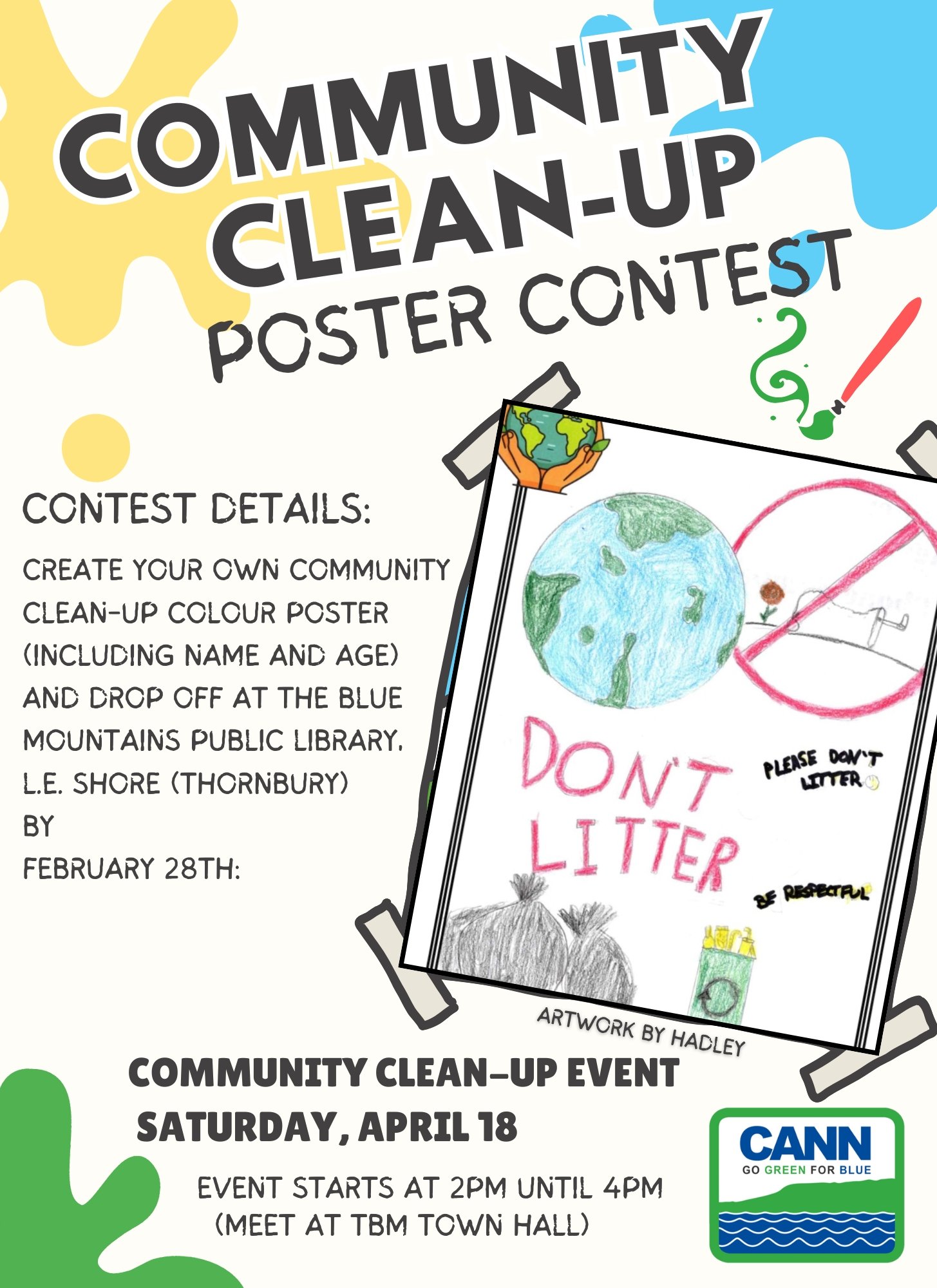 Poster Contest! Community Clean-up