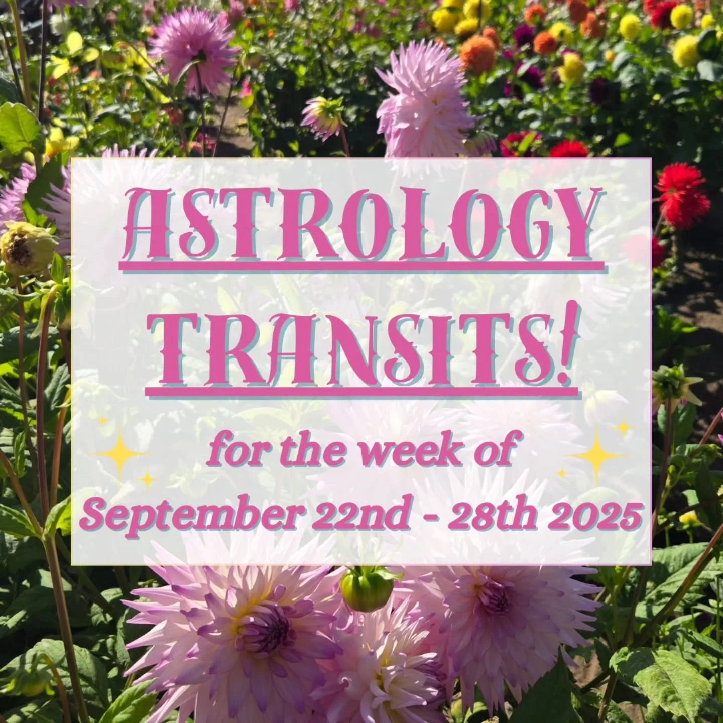 ♎️ Happy Libra season &amp; fall equinox! Here are the transits for September 22nd-28th 2025. 🌞 

⚖️ The Sun enters Libra at the top of the week, then forms aspects to the outer planets: a challenging opposition with Neptune, and flowing air trines 