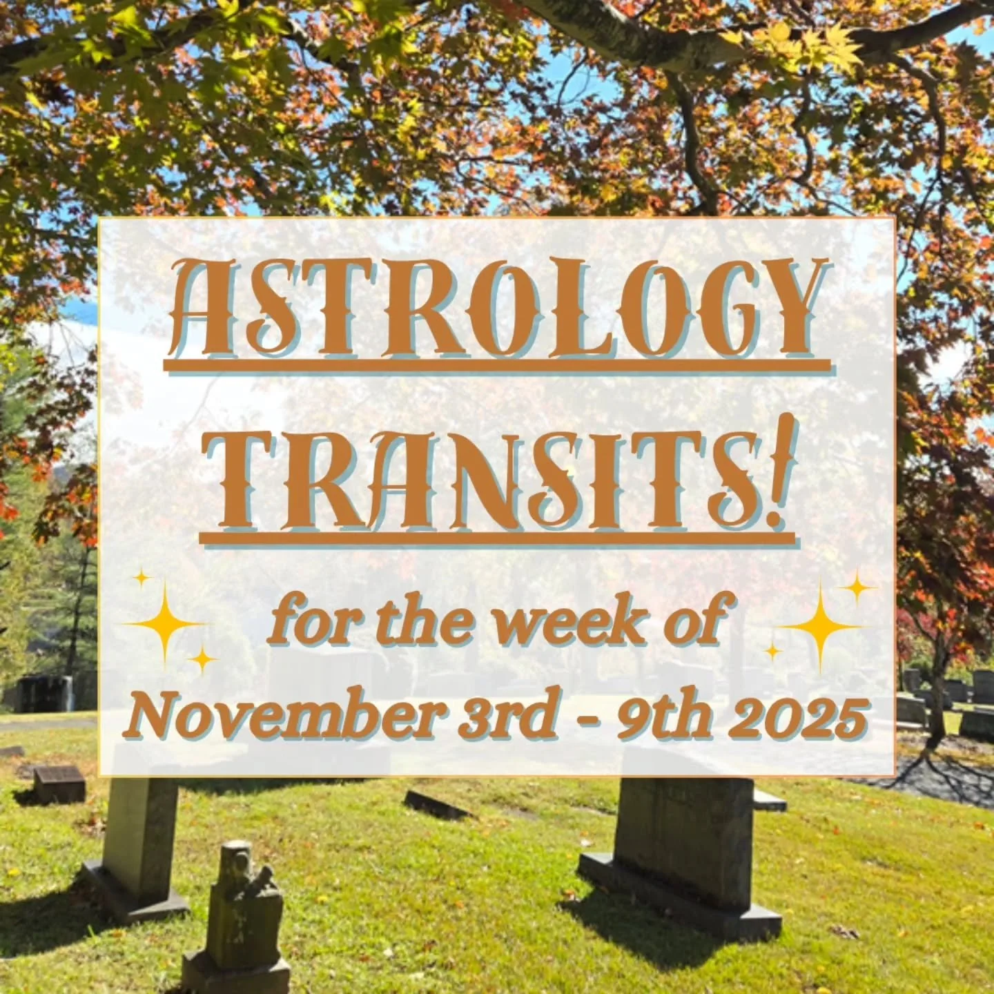 🌝 Happy full moon in Taurus! Here are the astrology transits for November 3rd - 9th 2025. 🤩 

♏️ Halloween may be over, but spooky season is going strong! The Sun is still in secretive Scorpio, joined by Venus later in the week - while both Venus &
