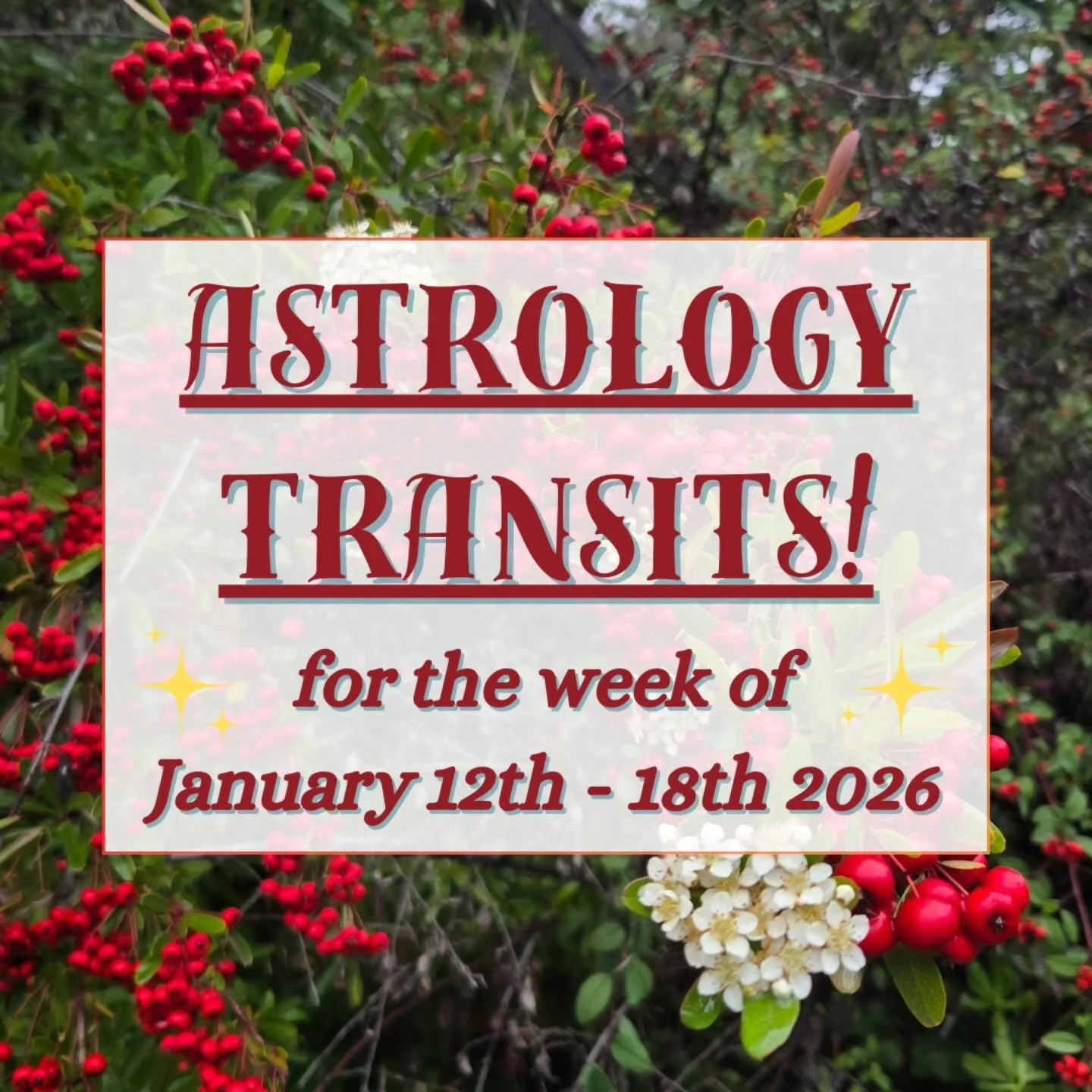 🌚 Happy Capricorn new moon, and welcome to a busy week in the stars! 🐐 

😮&zwj;💨 This week will chafe against our old scars, as the Sun, Mars &amp; Mercury form squares to the wounded healer Chiron. ❤️&zwj;🩹 

🌉 But this will bridge to some lov