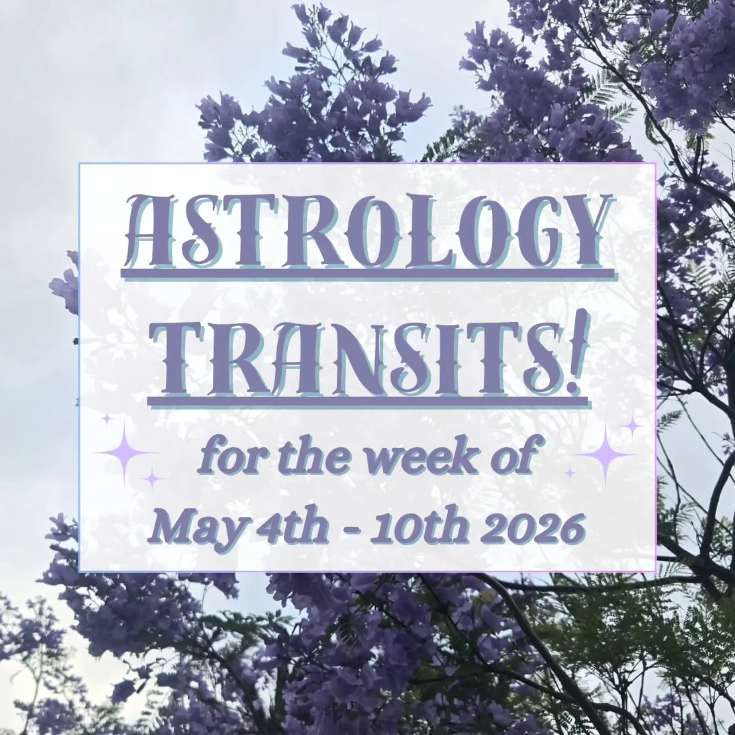 Welcome to a Plutonian and Jupiterian week in the stars! Here are the transits for May 4th-10th 2026 🌌 

We start the week today with a Mars square to Jupiter. This transit can really go either way - aggravating or energizing, depending on how we us