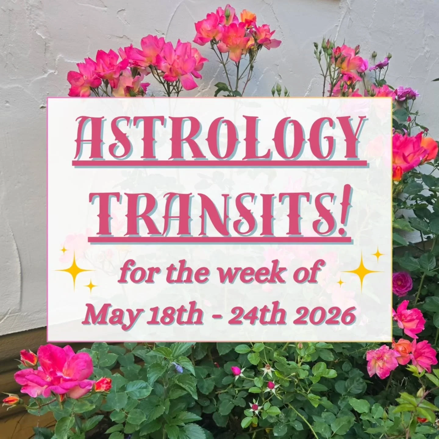👯 Happy Gemini season, and welcome to a busy week in the stars! Here's the astrology news for May 18th-24th 2026. 🌟 

➡️ Personal planets start shifting on Monday, as Mars enters Taurus and Venus moves into Cancer, before these two form a stimulati