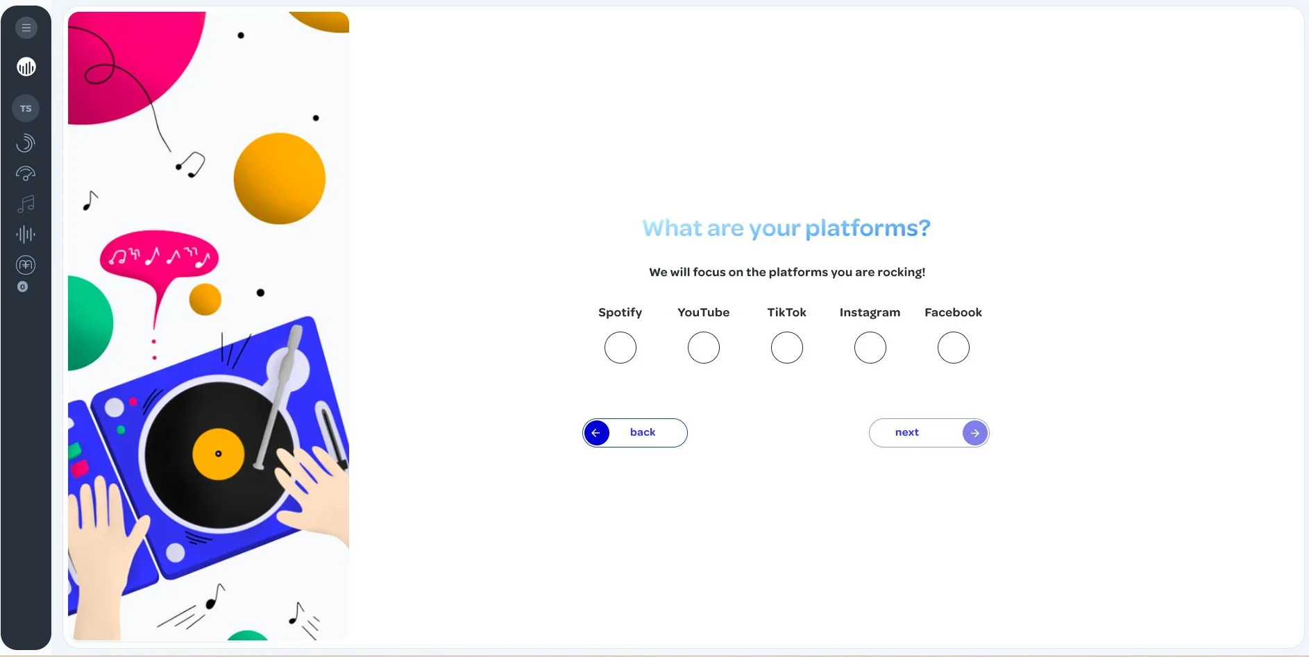 Custom user onboarding flow