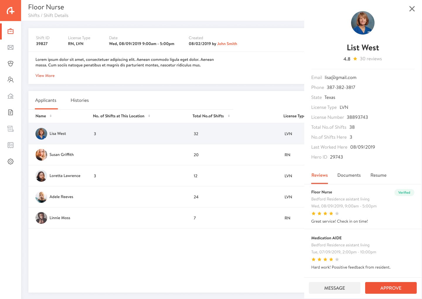 Enterprise level shift management 