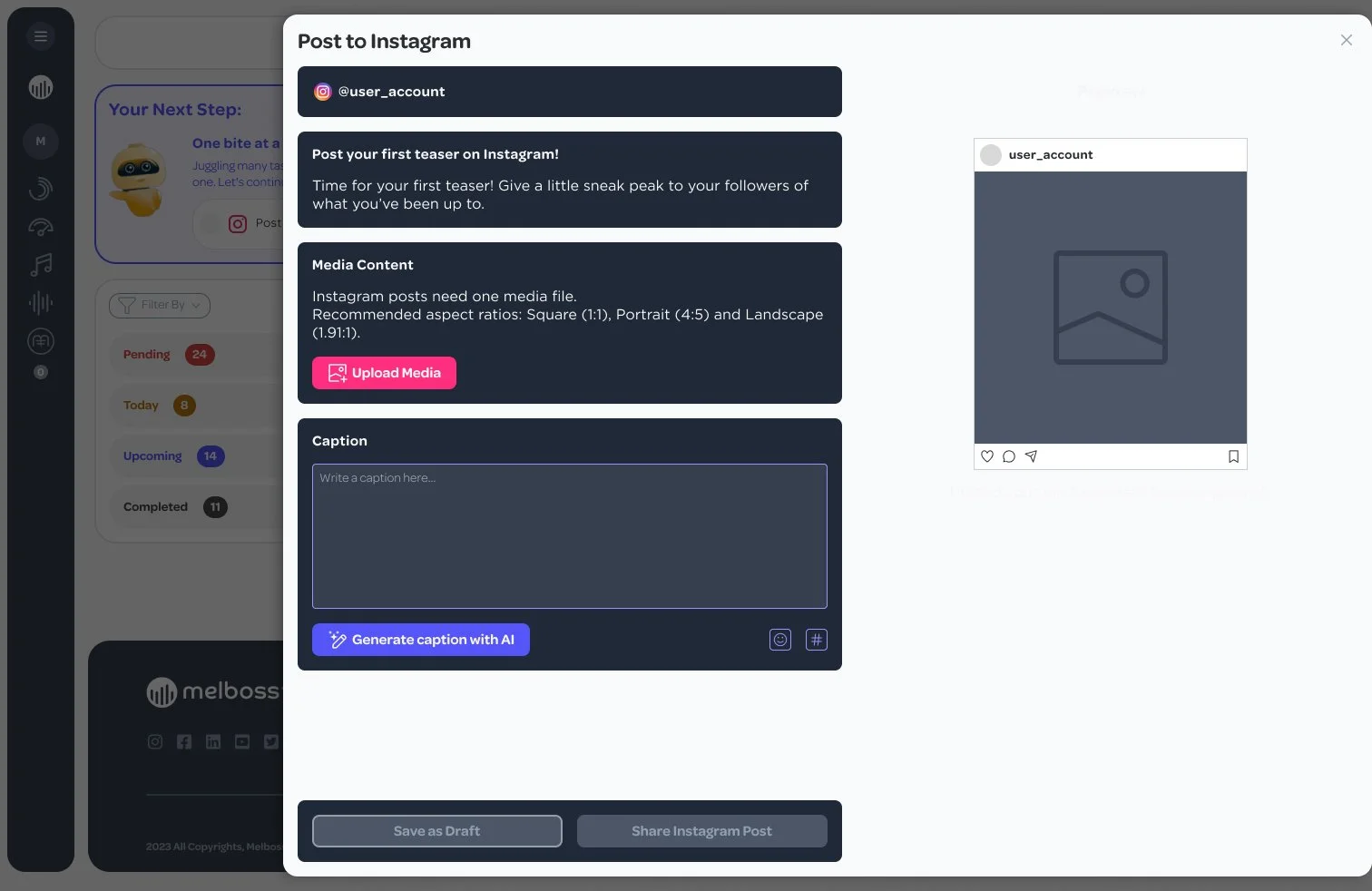 Social media integrations for automated posting and audience engagement