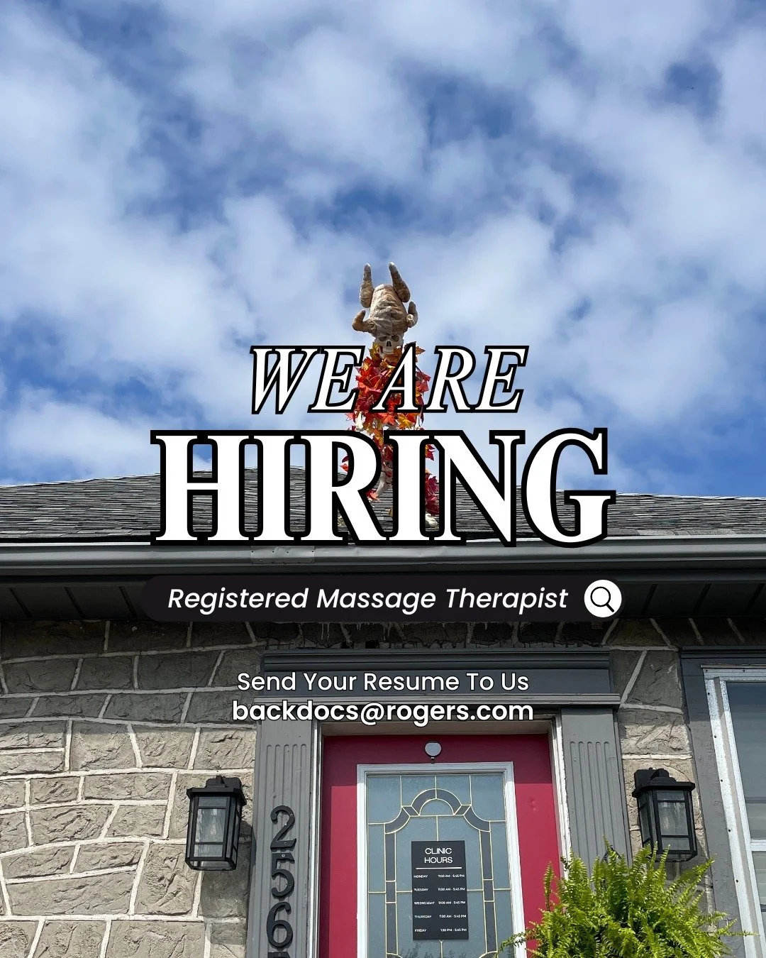 We&rsquo;re hiring! Join the Carling Chiropractic &amp; Sports Injury team as a Registered Massage Therapist with flexible scheduling Monday through Friday with opportunity for full time or part-time hours.

Apply now through the link in our bio &amp