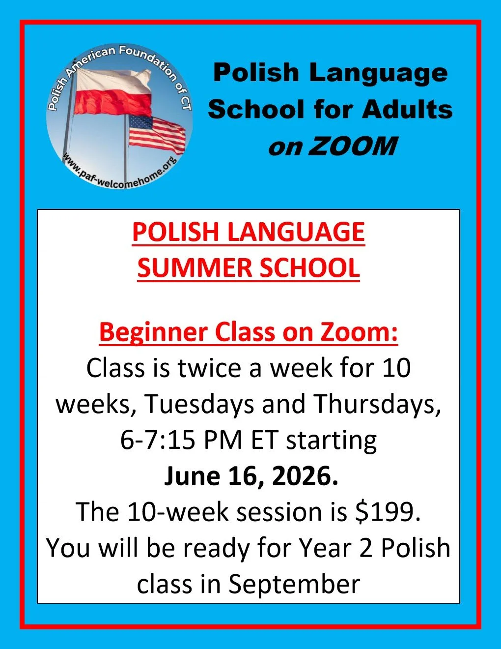 Polish Language Summer School - Beginner