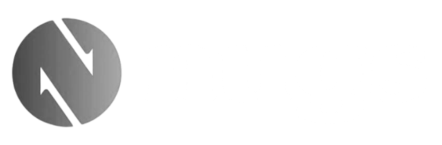 Logo with a gray circle containing a stylized letter 'N' and the word 'nugs' in bold white text