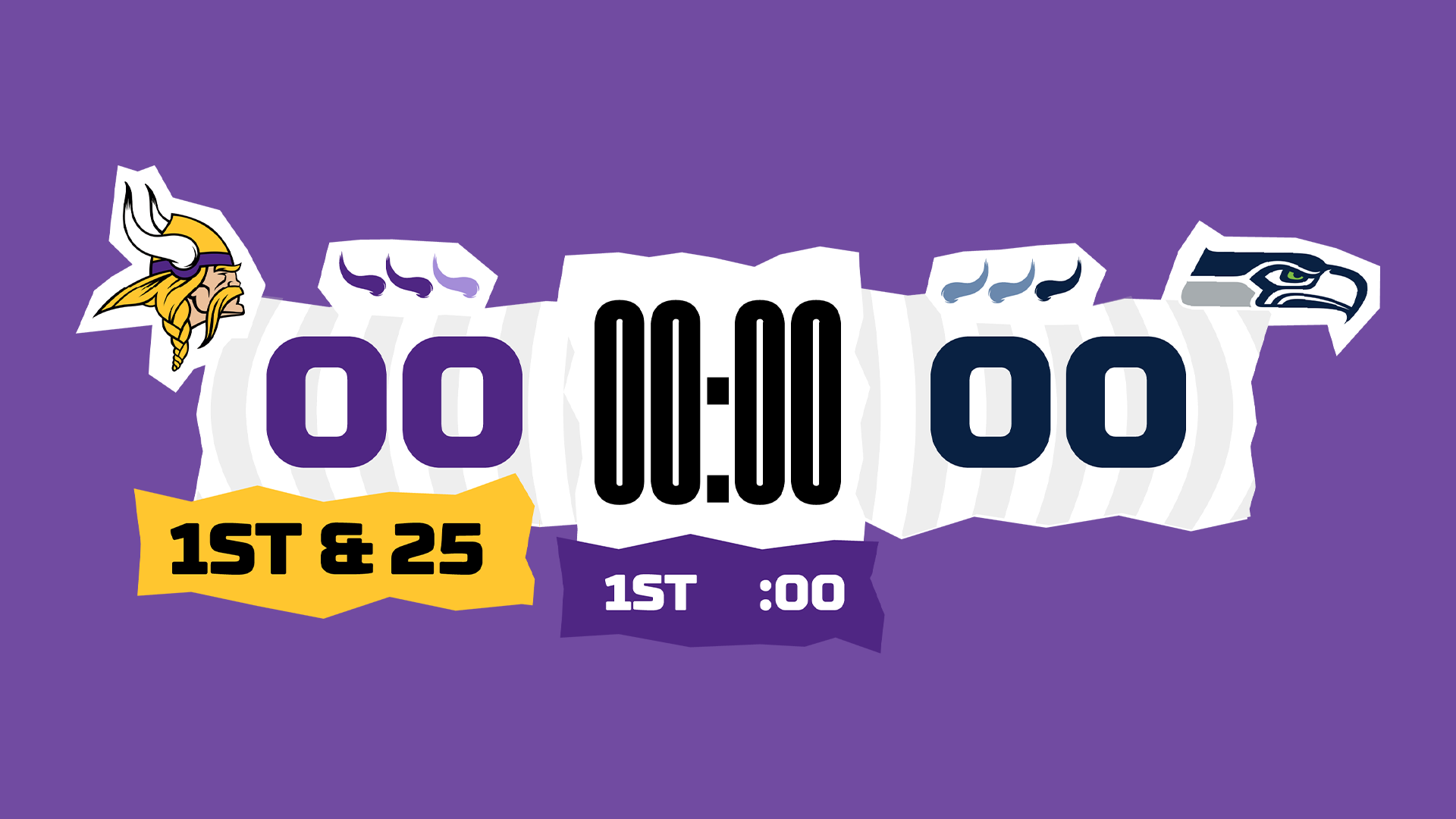 Minnesota Vikings preseason scorebug