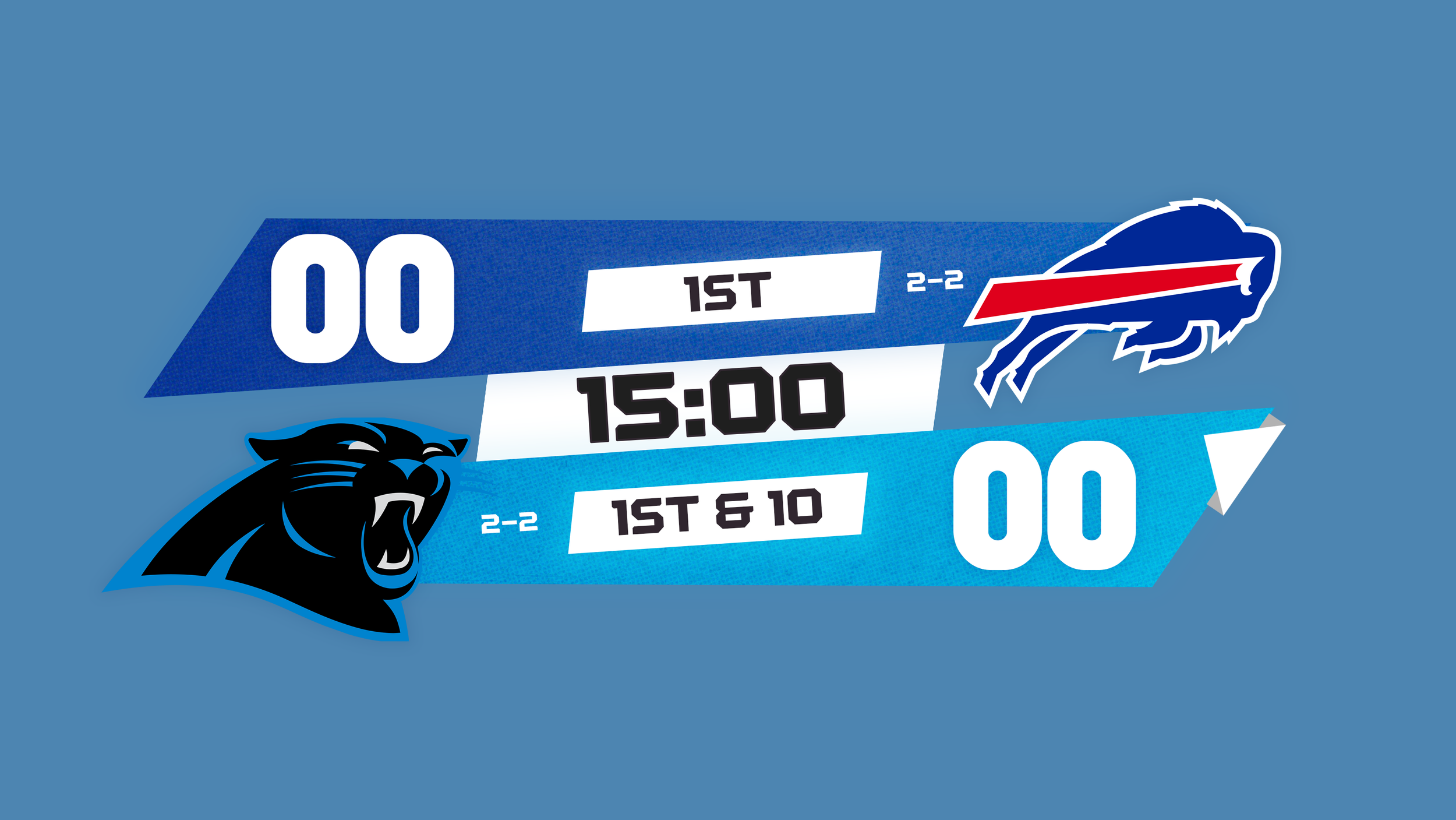 Buffalo Bills preseason scorebug