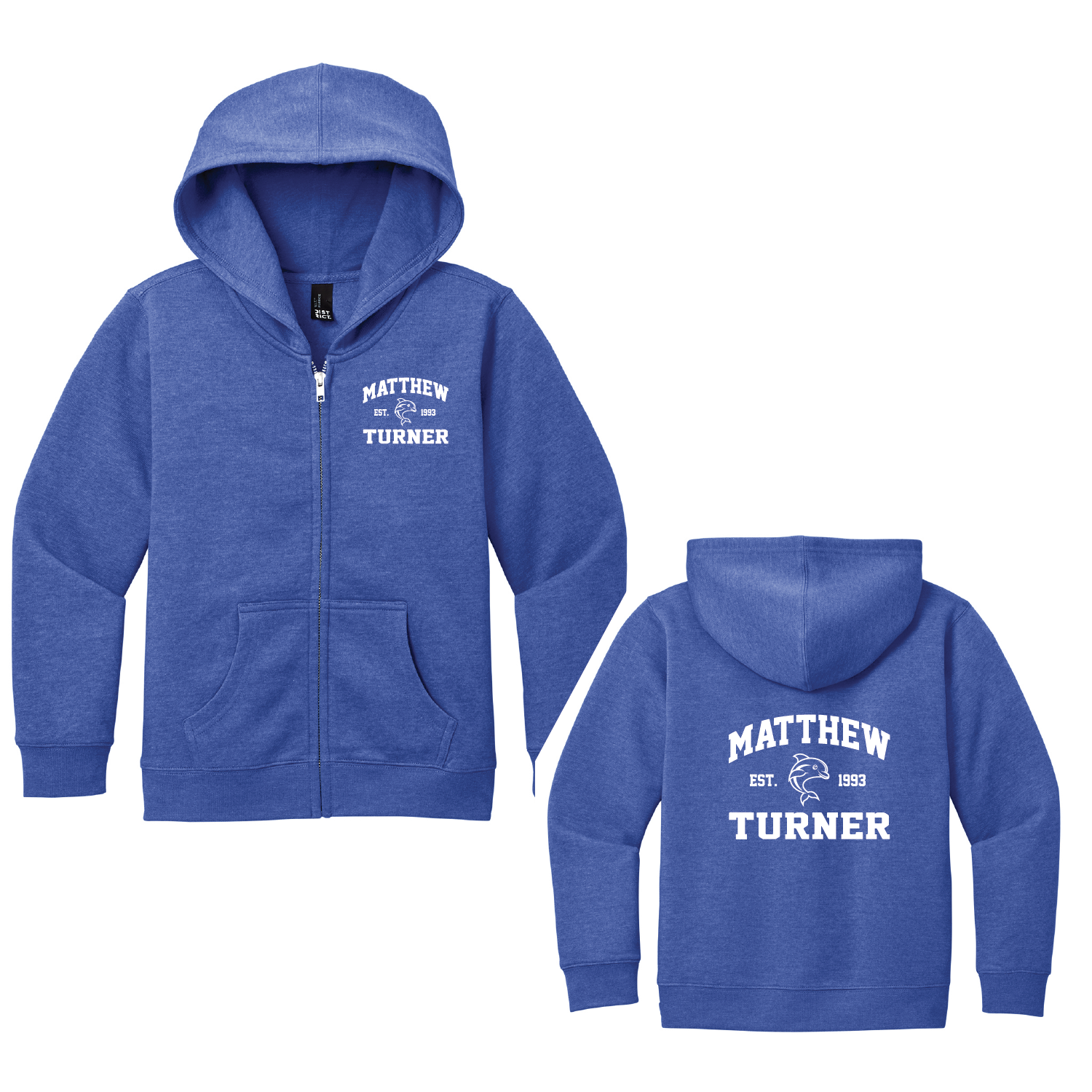 1993 Adult Zip-Up Hoodie