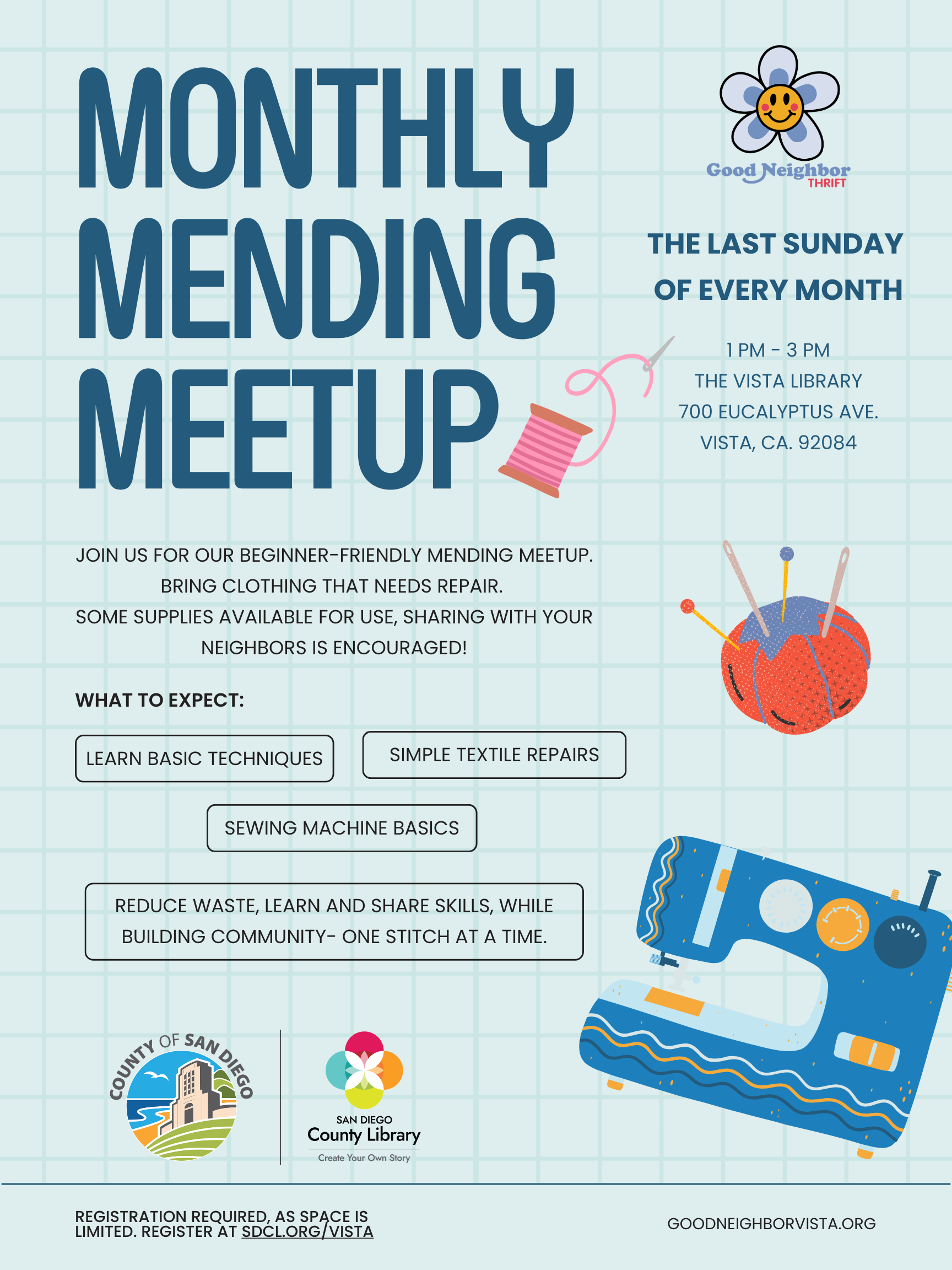 Monthly Mending Meetup