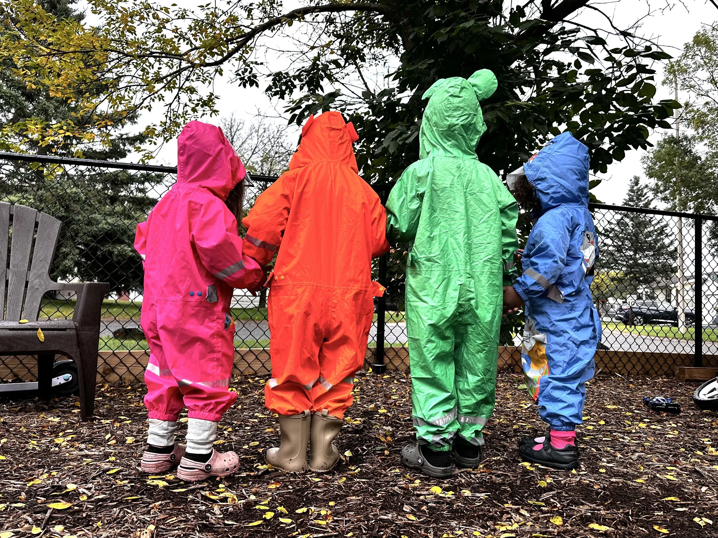 Rainsuits Outdoor play