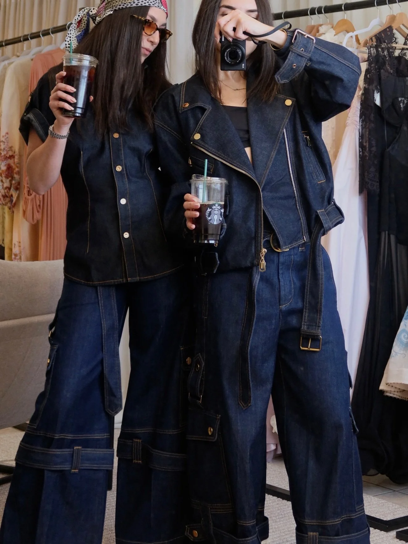 less talking, more denim.