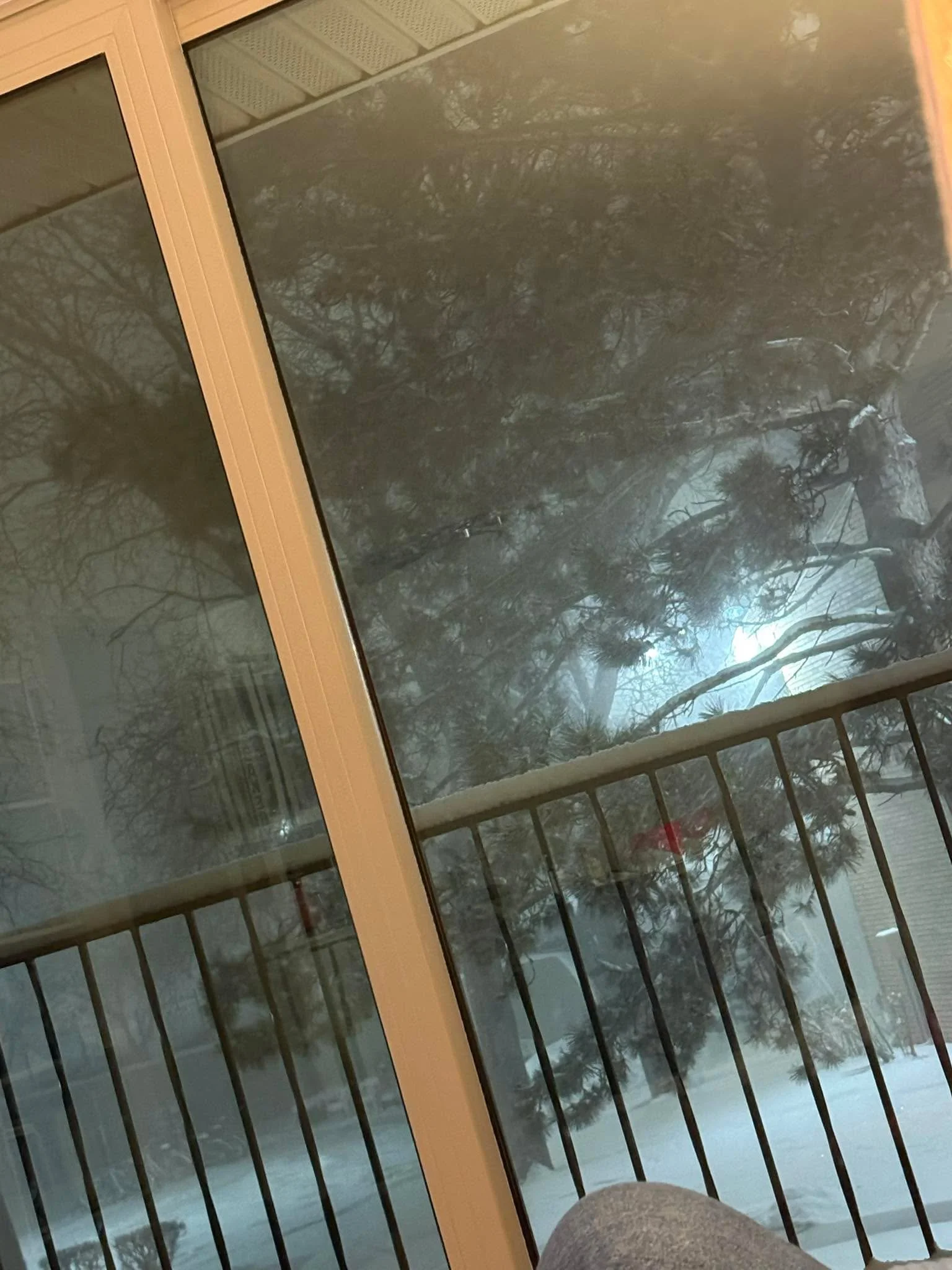 The snow sure is coming down. 

Thursday 11:27pm.