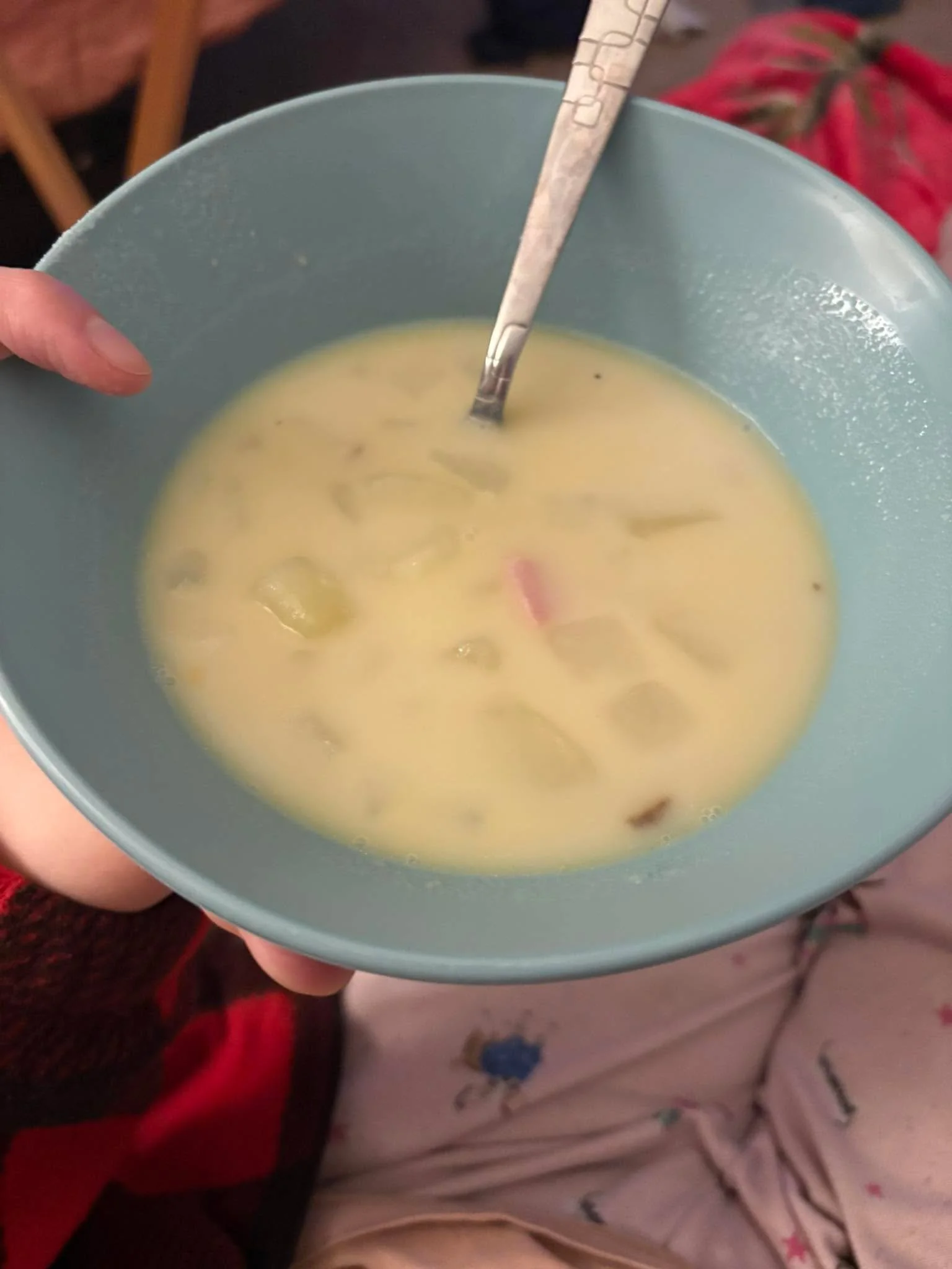 Potato soup for dinner tonight.