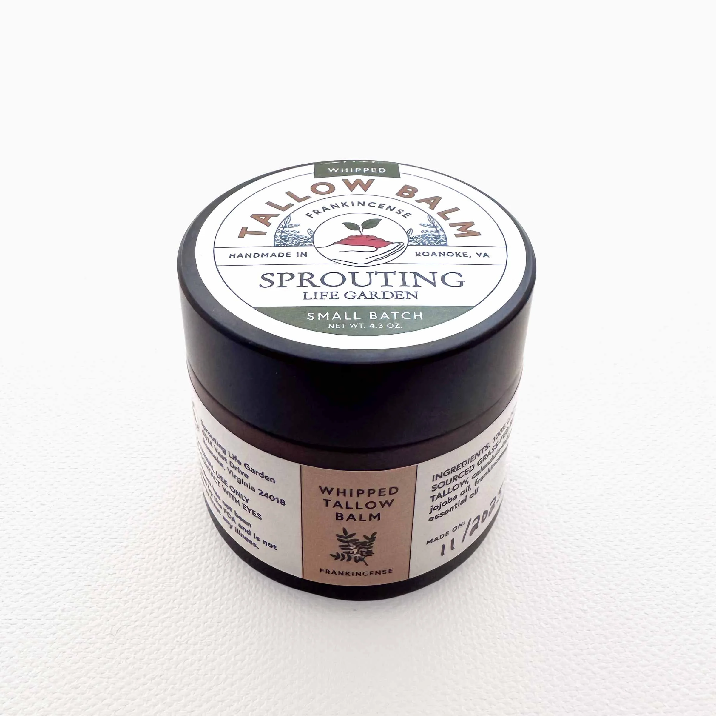 SproutingLifeGarden_WhippedTallowBalm_Frankincense_Front.jpg