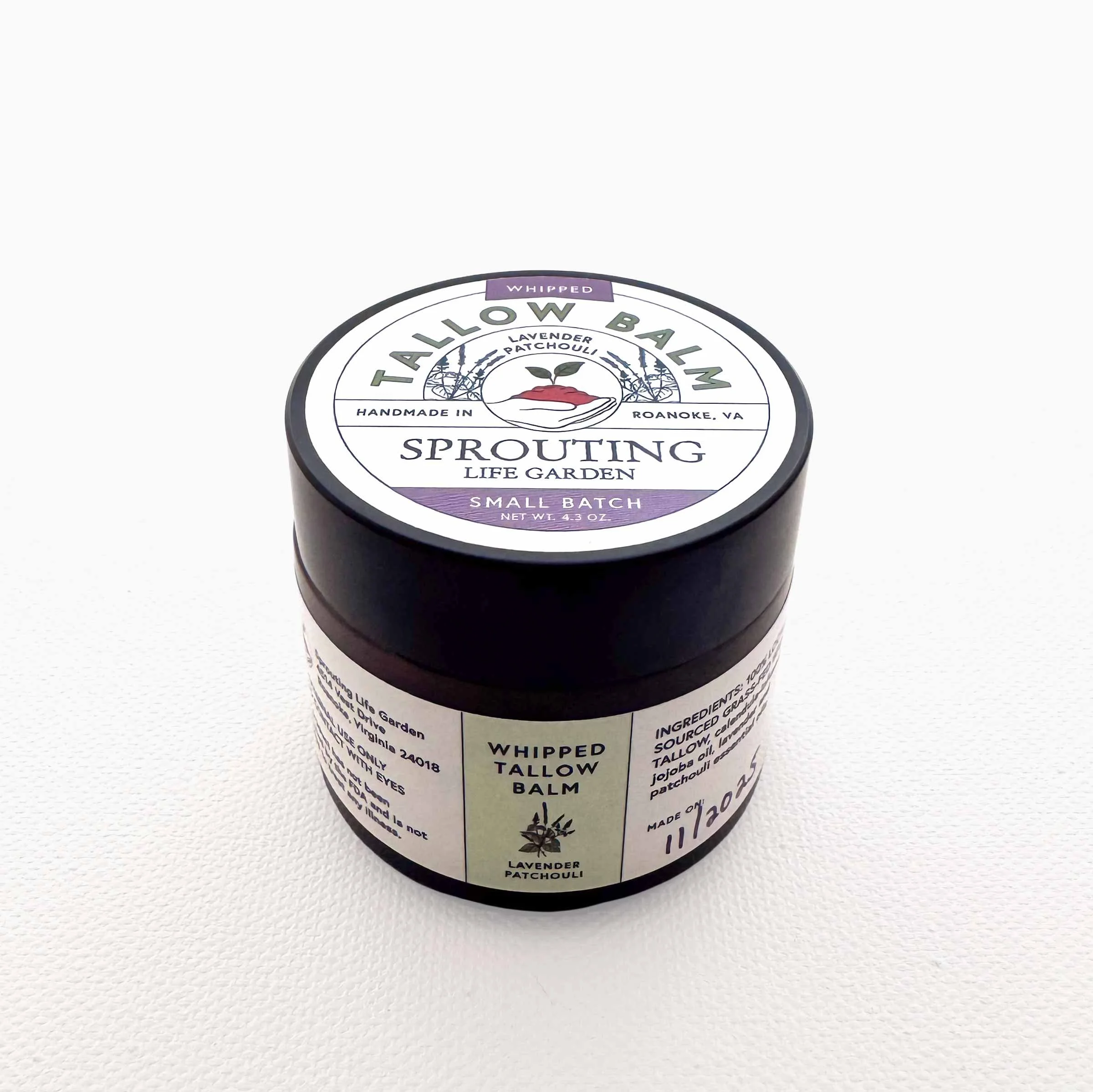 Whipped Tallow Balm - Lavender Patchouli
