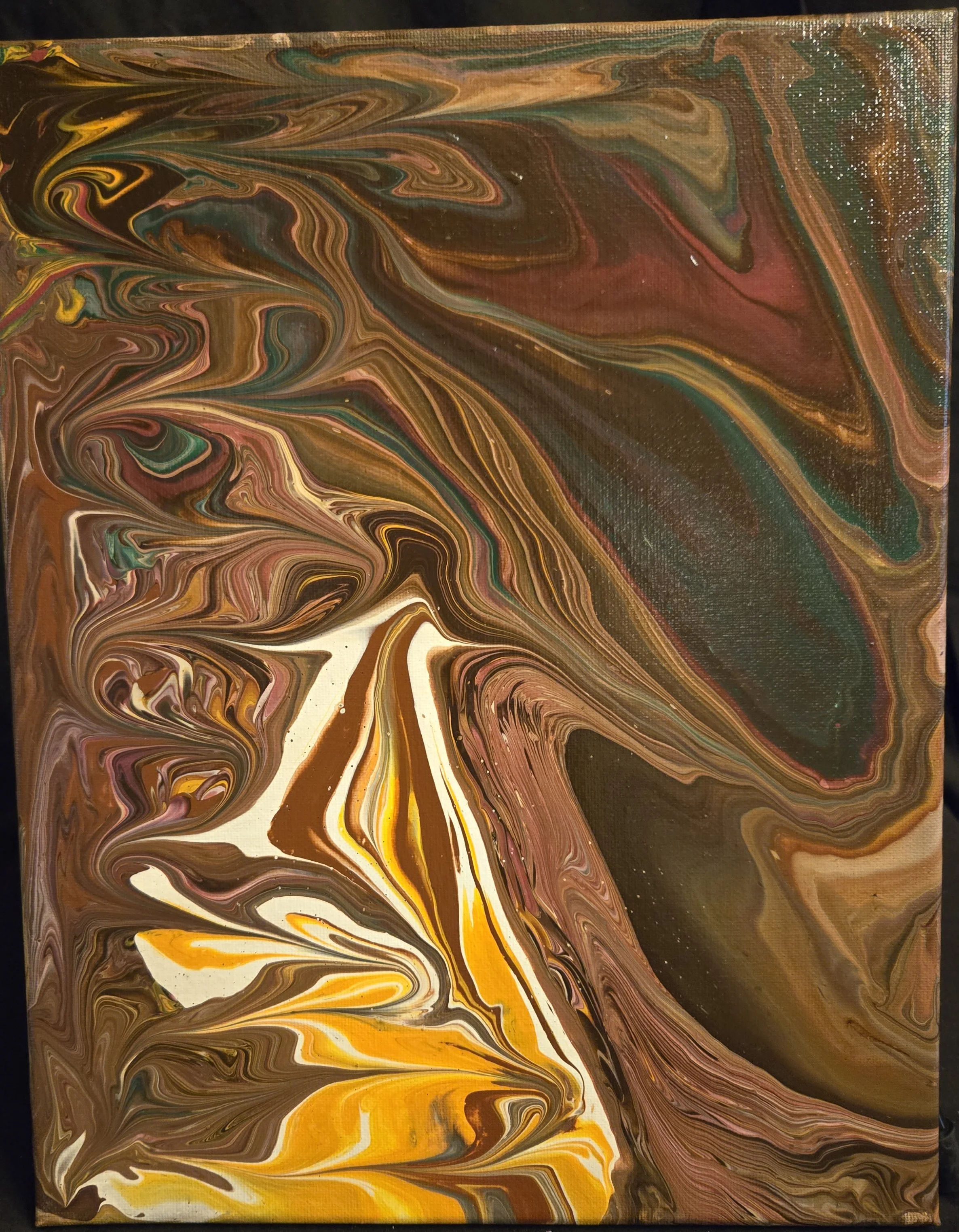 Acrylic Fluid Art - Believe 11"x14"  13.1005