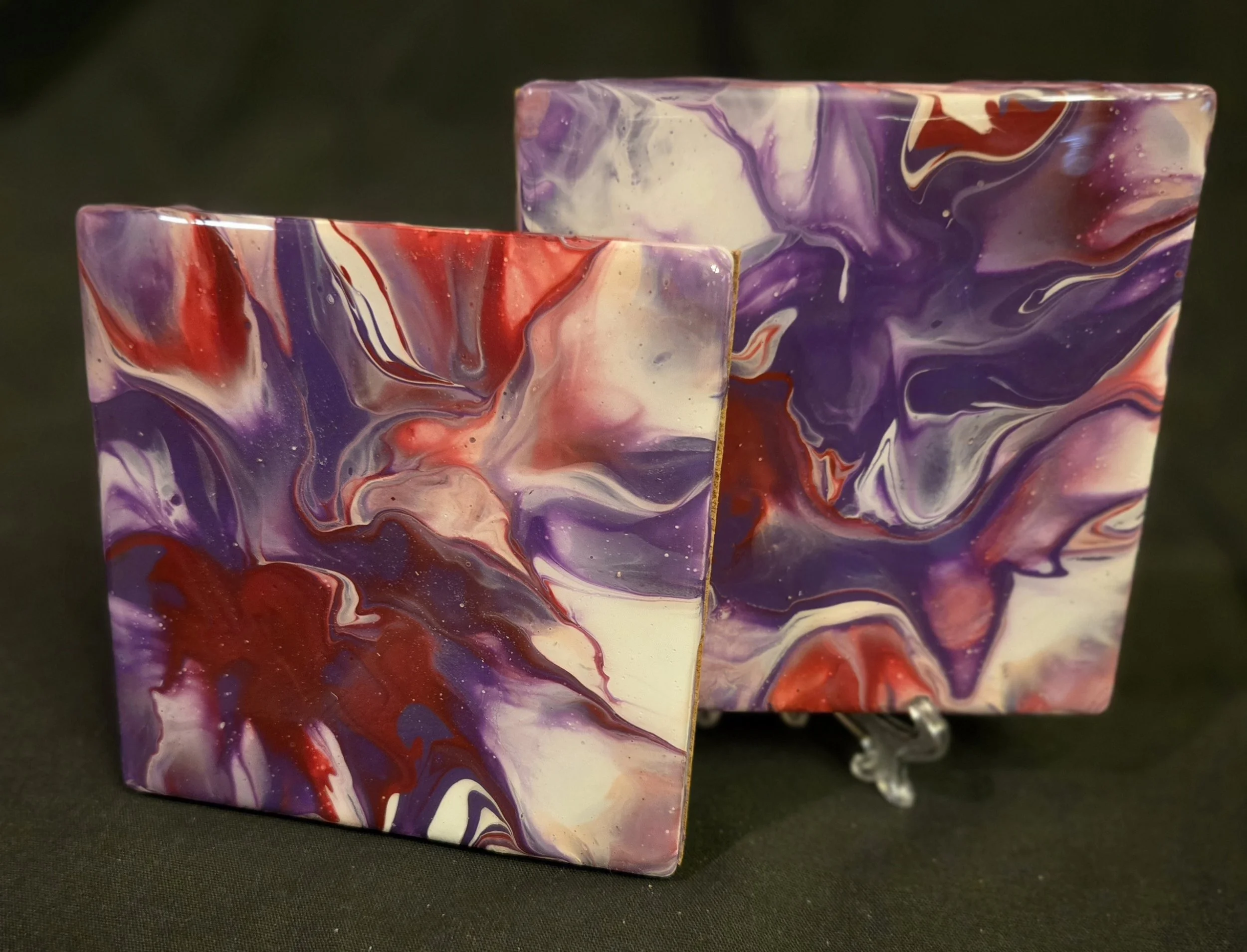 Decorative Coasters #3A - set of 2