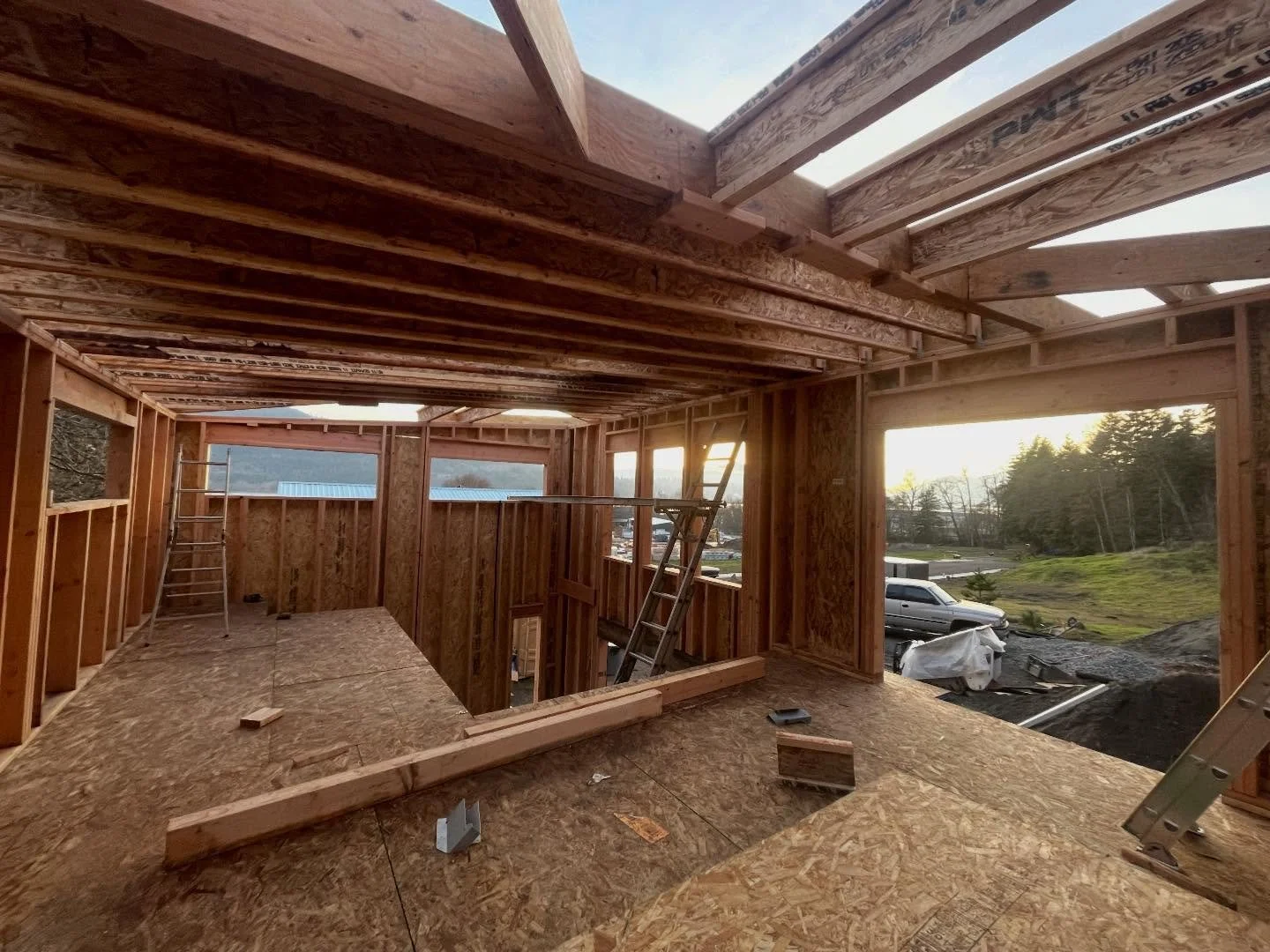 I&rsquo;ve been busy with some not-so-instagrammable historic work&hellip;(more on that soon!) BUT my latest design for a small bluff residence in Bingen, WA is under construction! It&rsquo;s so exciting to see the resulting views framed by the panor