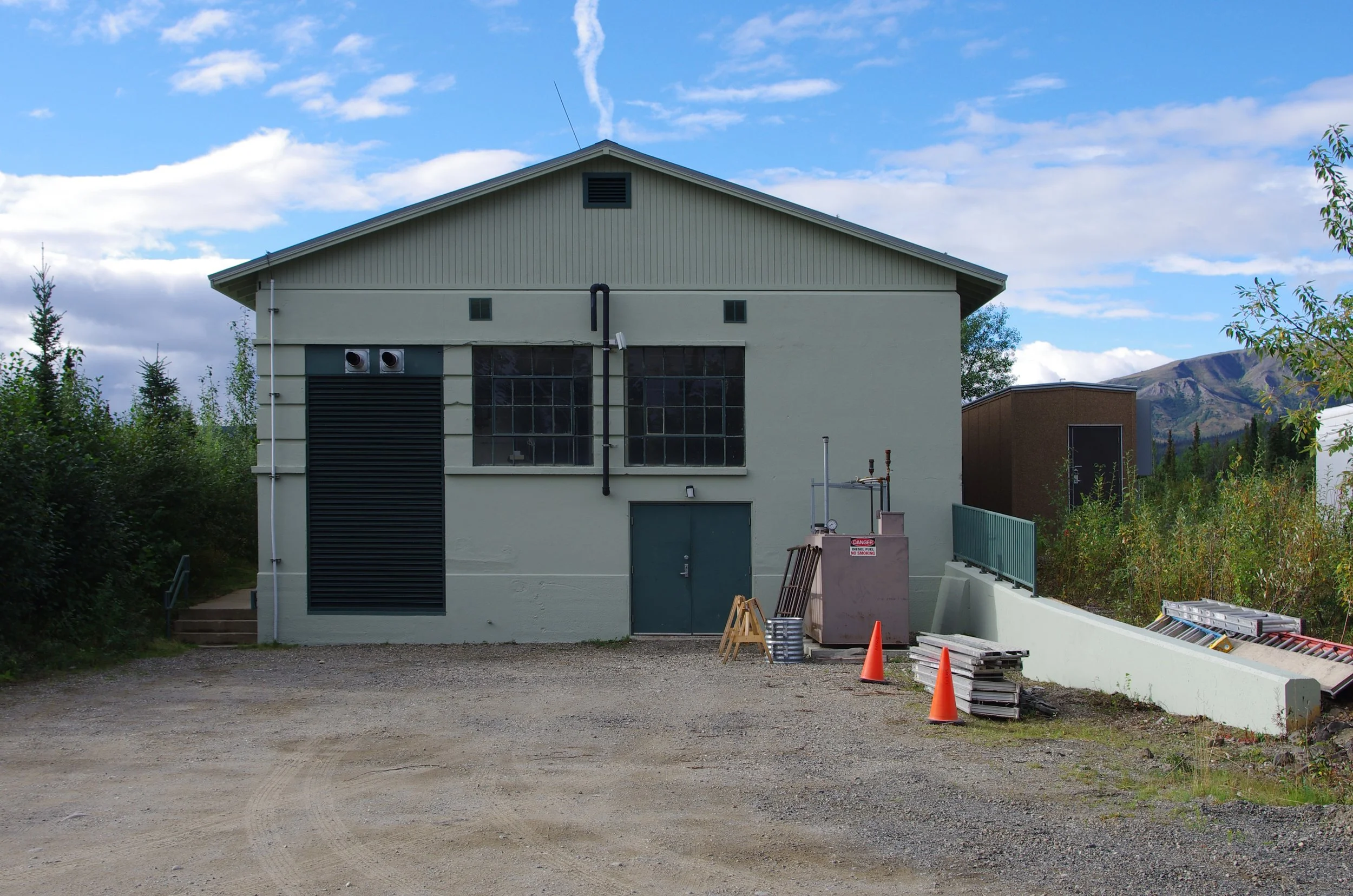 The McKinley Park Hotel Power House today, with converted gable roof 