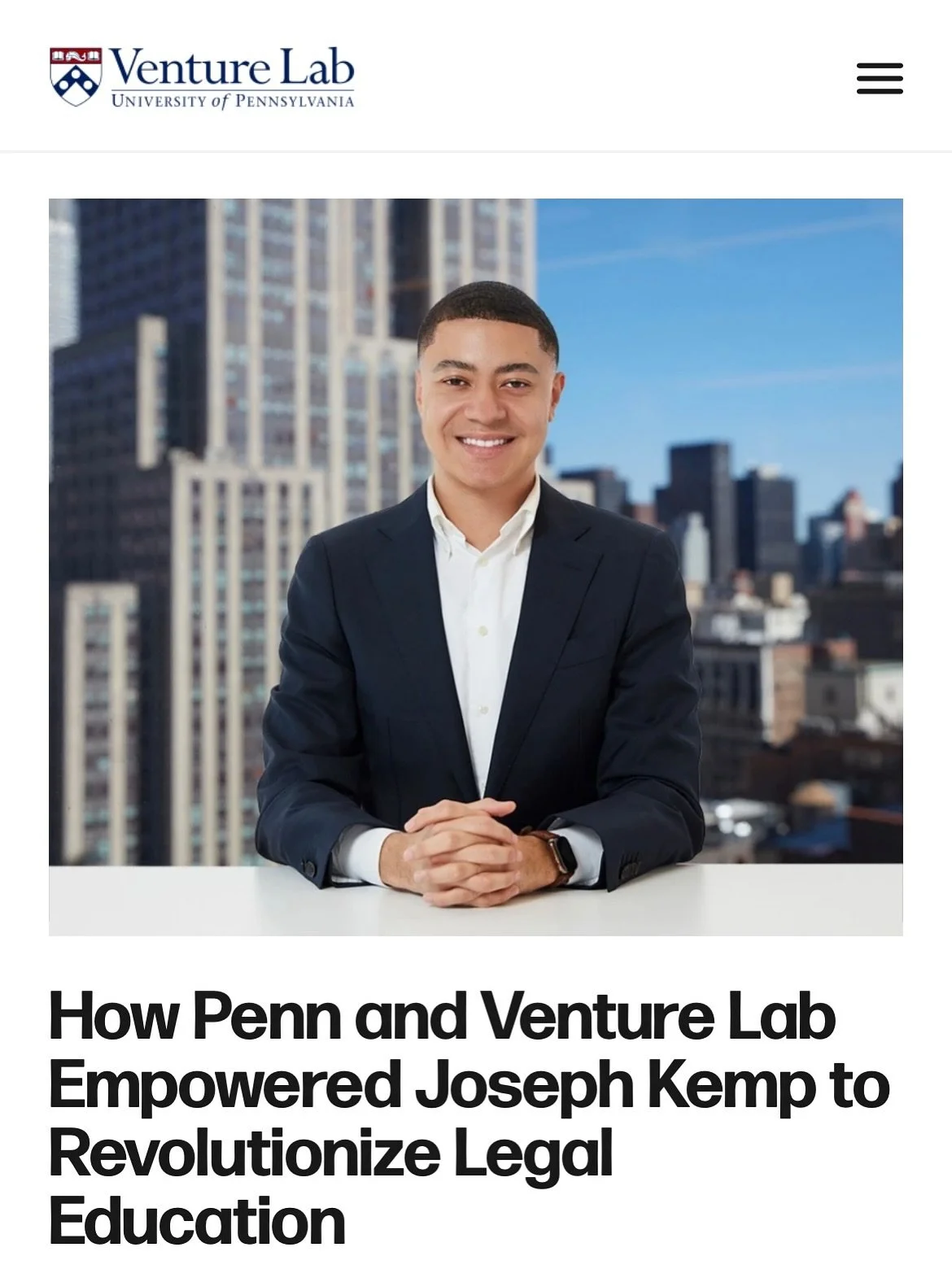 All rise! ποΈ Wharton & UPenn’s Venture Lab got us on the record ππΏ
Earlier this year we were featured by the Wharton School & University of Pennsylvania’s Venture Lab. With Wharton ranked #1 in business and Penn GSE ranked #1