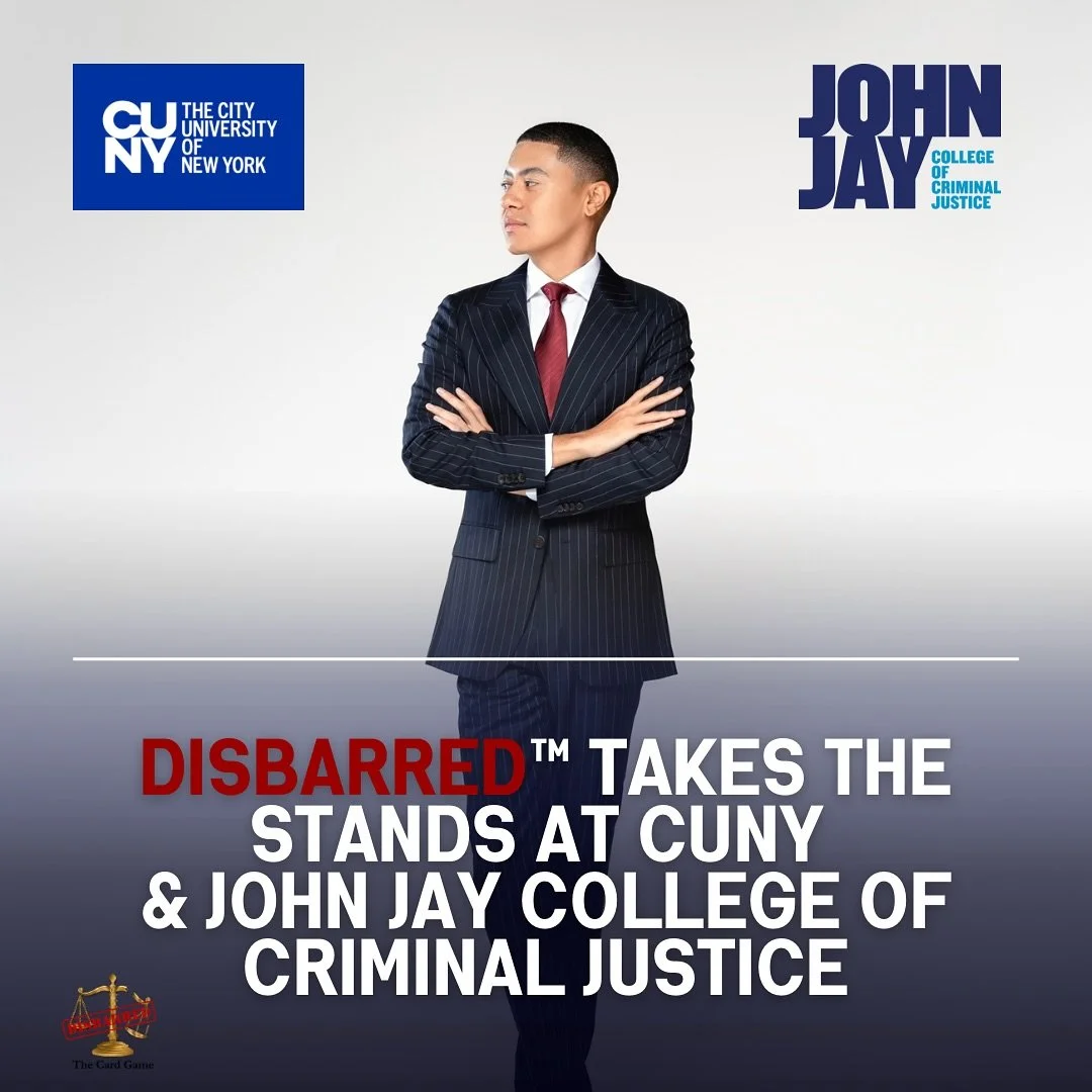 DISBARRED is officially taking the stand &mdash; featured by John Jay College of Criminal Justice and the City University of New York.

Honored to have our game highlighted by one of the preeminent institutions shaping the future of justice, public s