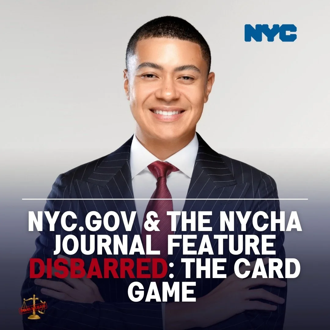 Grateful to be featured by NYC.gov and the NYCHA Journal for the work behind DISBARRED.

At 21 years old, I was also on the cover of the NYCHA Journal, highlighting education and entrepreneurship initiatives I led that impacted 600,000+ people, inclu