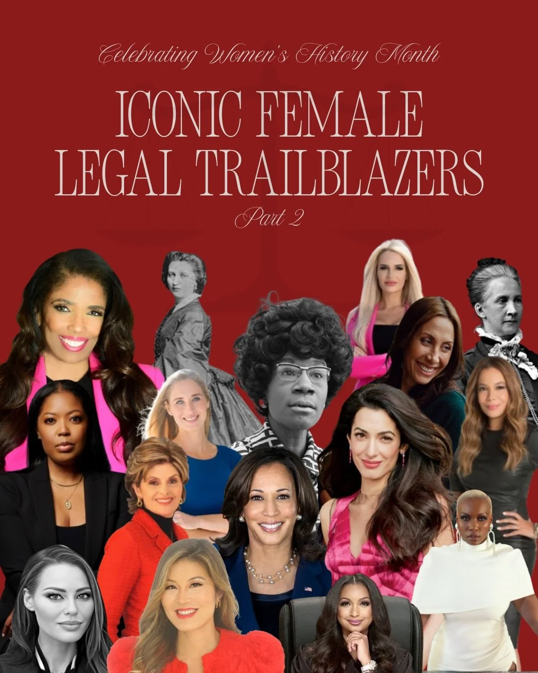 Part 2: Women in Law

We&rsquo;re celebrating Women&rsquo;s History Month with some of the most iconic, trailblazing women in law 👩&zwj;⚖️💥

From firsts in Congress and the bar, to high-profile human rights advocates, and modern legal influencers e