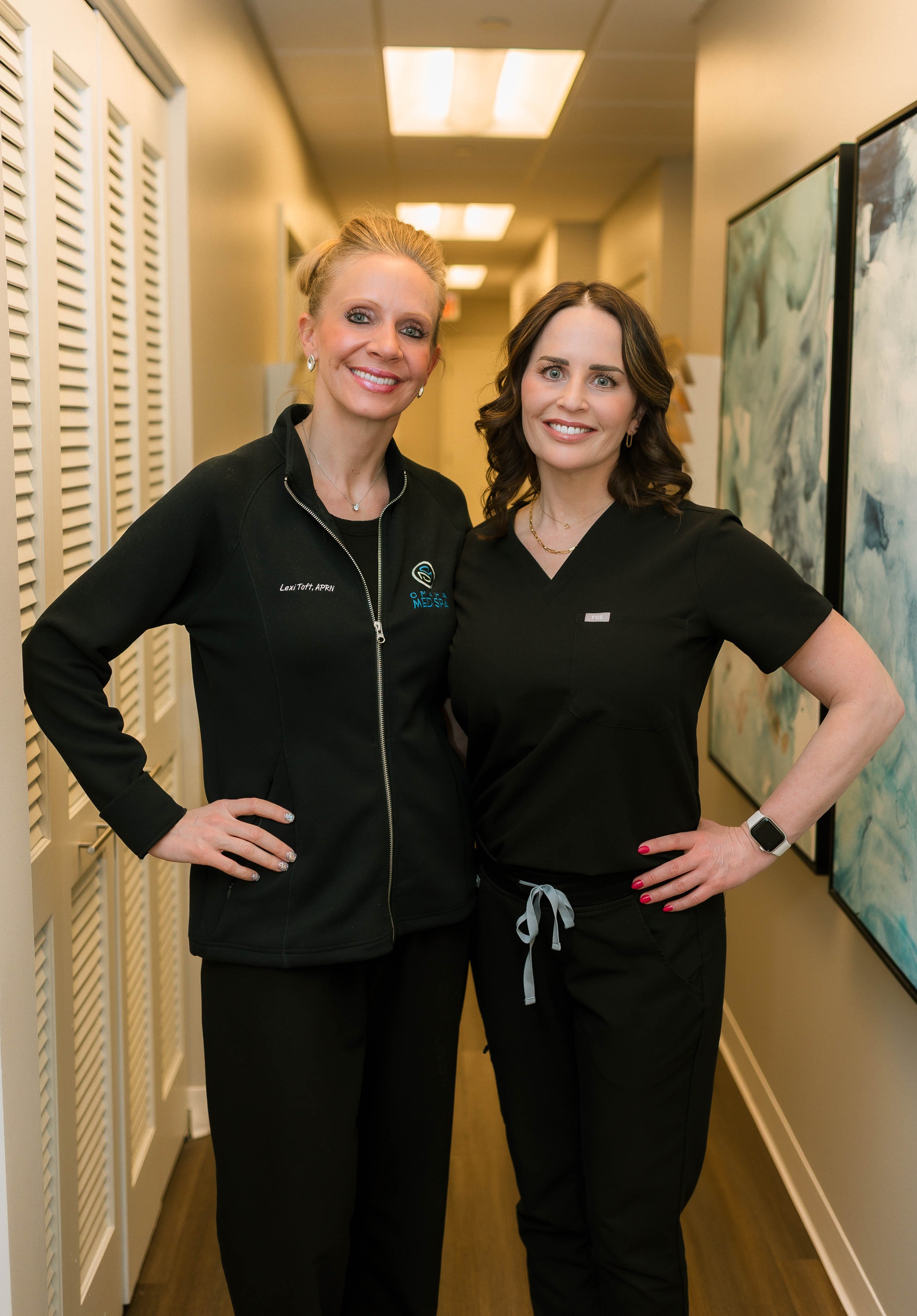 Lexi Toft APRN and Susan Caniglia APRN at Omaha Med Spa