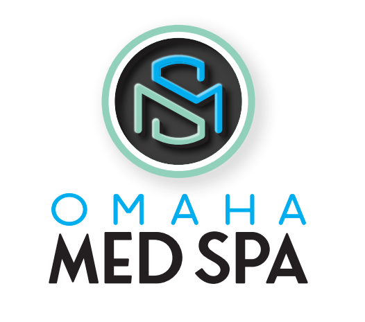 turquoise and black omaha med spa logo