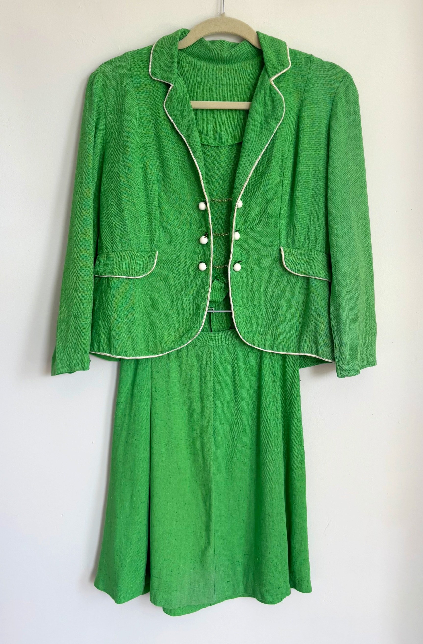 Kelly Green Skirt Suit