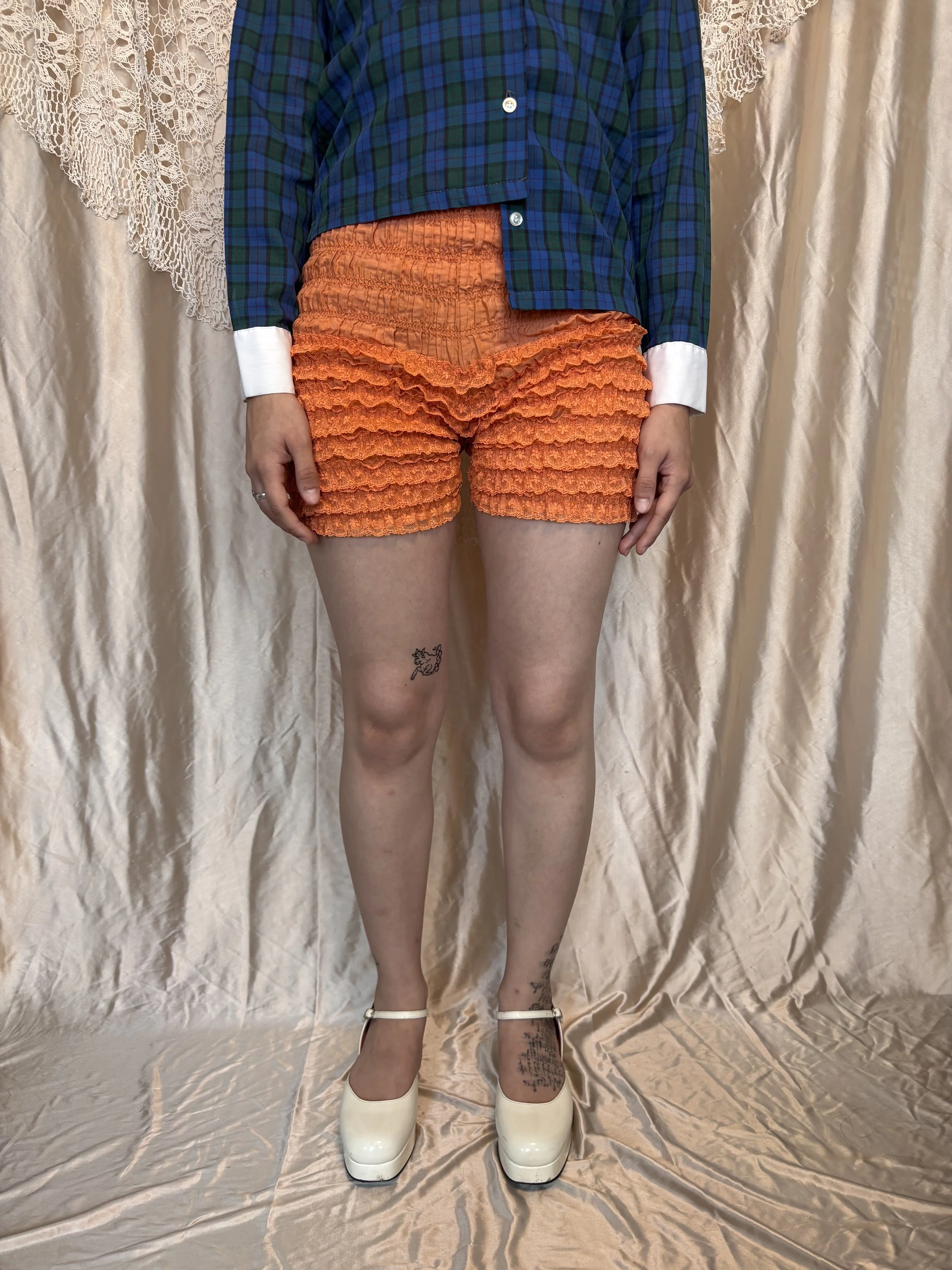 Orange Ruffle Bloomers