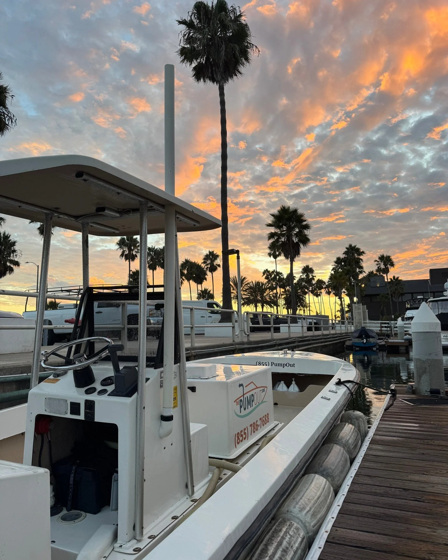 We come for the pumpouts, stay for the sunsets.