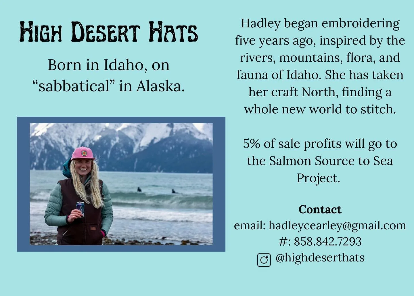 Hey friends! I&rsquo;m going to post some hats for sale on my insta story tonight at 7 pm mst. 🧢🧡

Last night was so much fun! Big thanks to @e.olives.ceramics @girdwood_brewing_co and everyone who supported us! It&rsquo;s scary to put yourself out