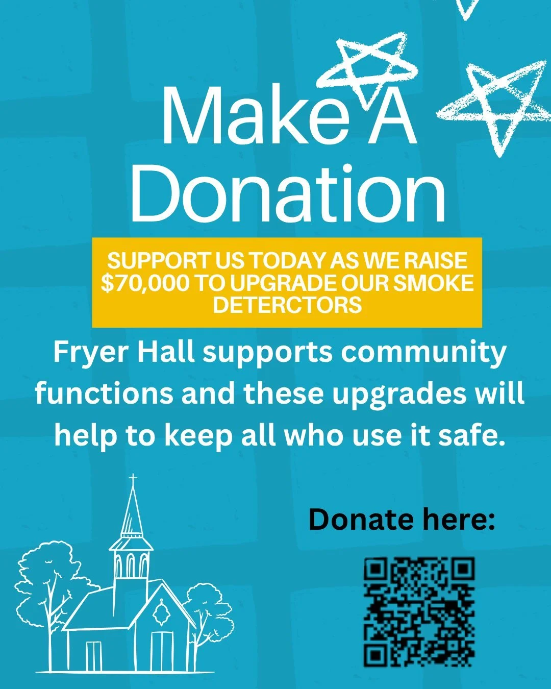 St. Luke&rsquo;s, home your favorite PUMPKIN PATCH, need your help.
After a recent inspection it was observed that we are out of code
with our smoke detectors in the Fryer Hall portion of the campus.
This building is where a large portion of our outr
