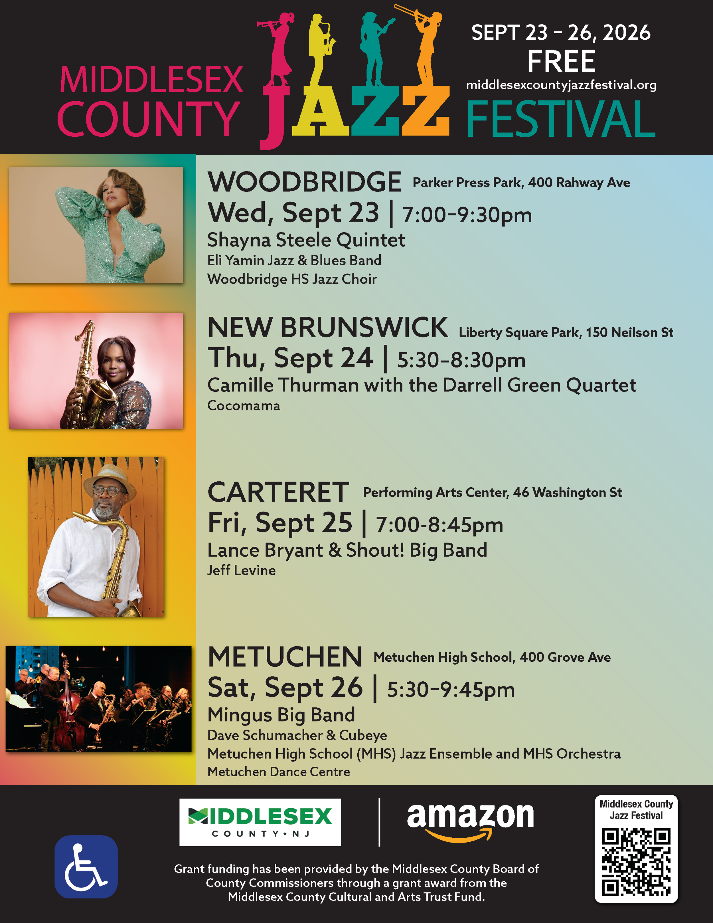 Middlesex County Jazz Festival Flier