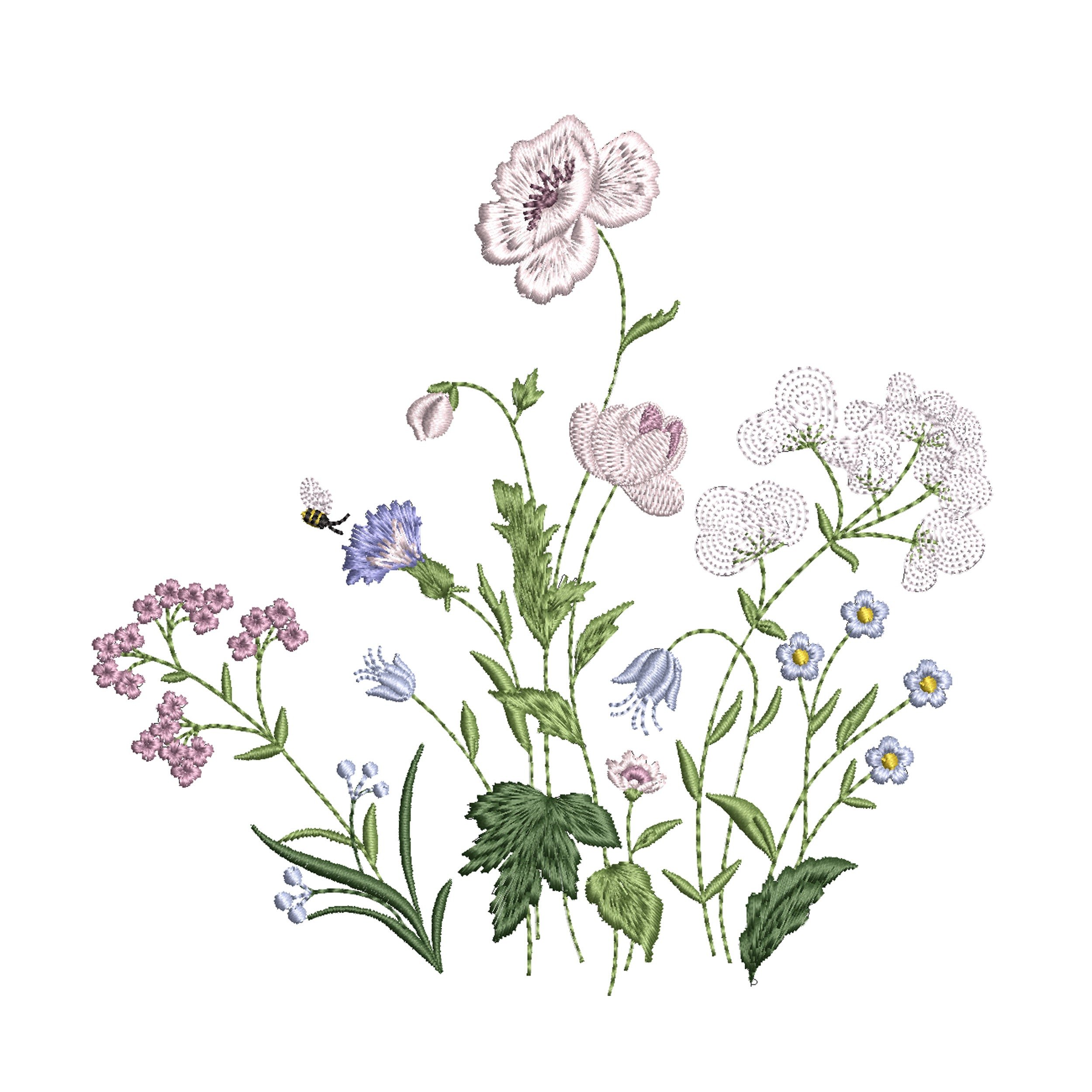 Fantastic Garden Machine Embroidery Design
