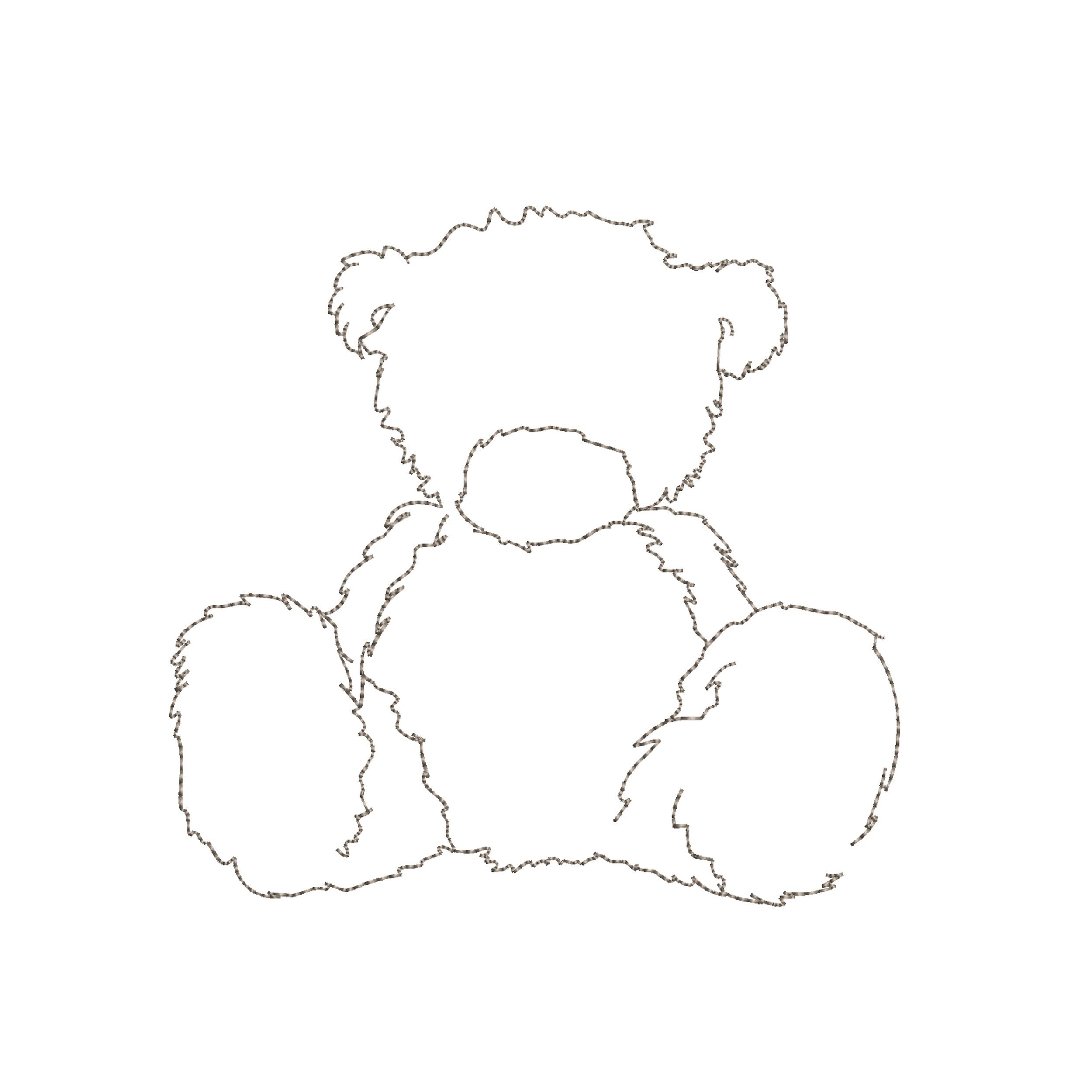 Birthday Teddy Bear Machine Embroidery Design File